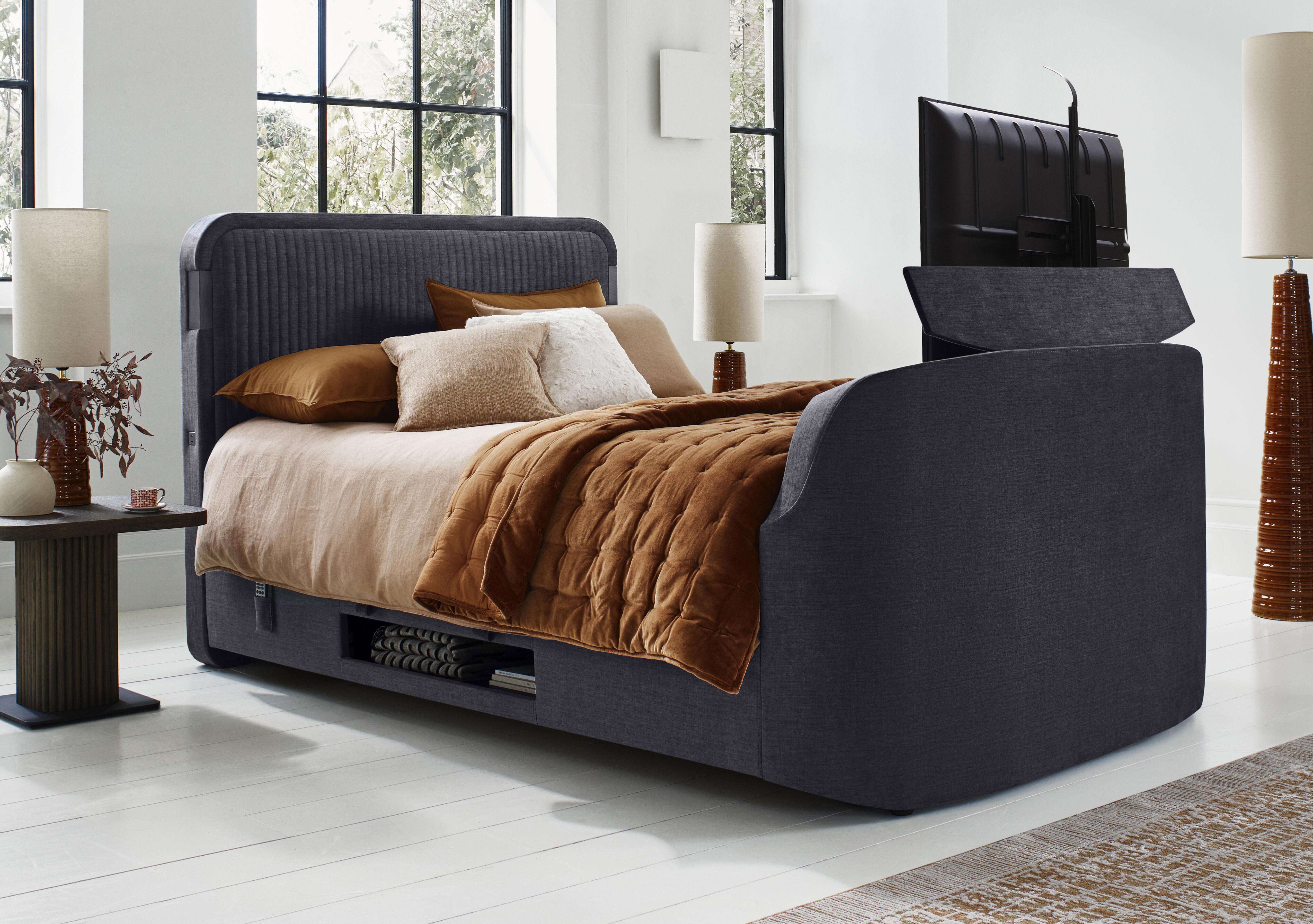 Oracle Side Lift Ottoman TV Bed Frame with Dolby Atmos in  on Furniture Village