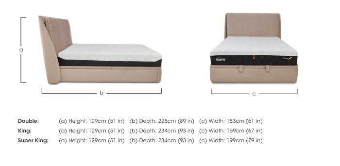 Icardi End Lift Ottoman Bed Frame in  on Furniture Village