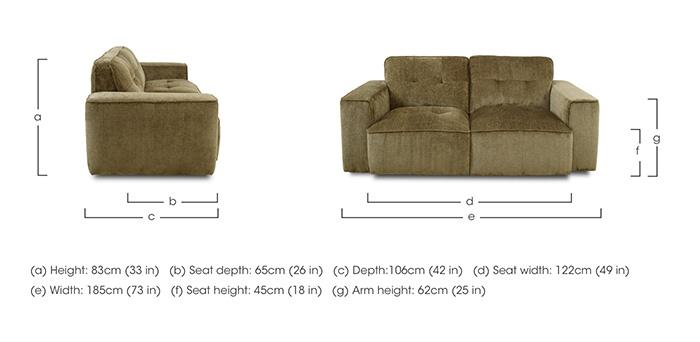 Cushino 2 Seater Fabric Sofa in  on Furniture Village