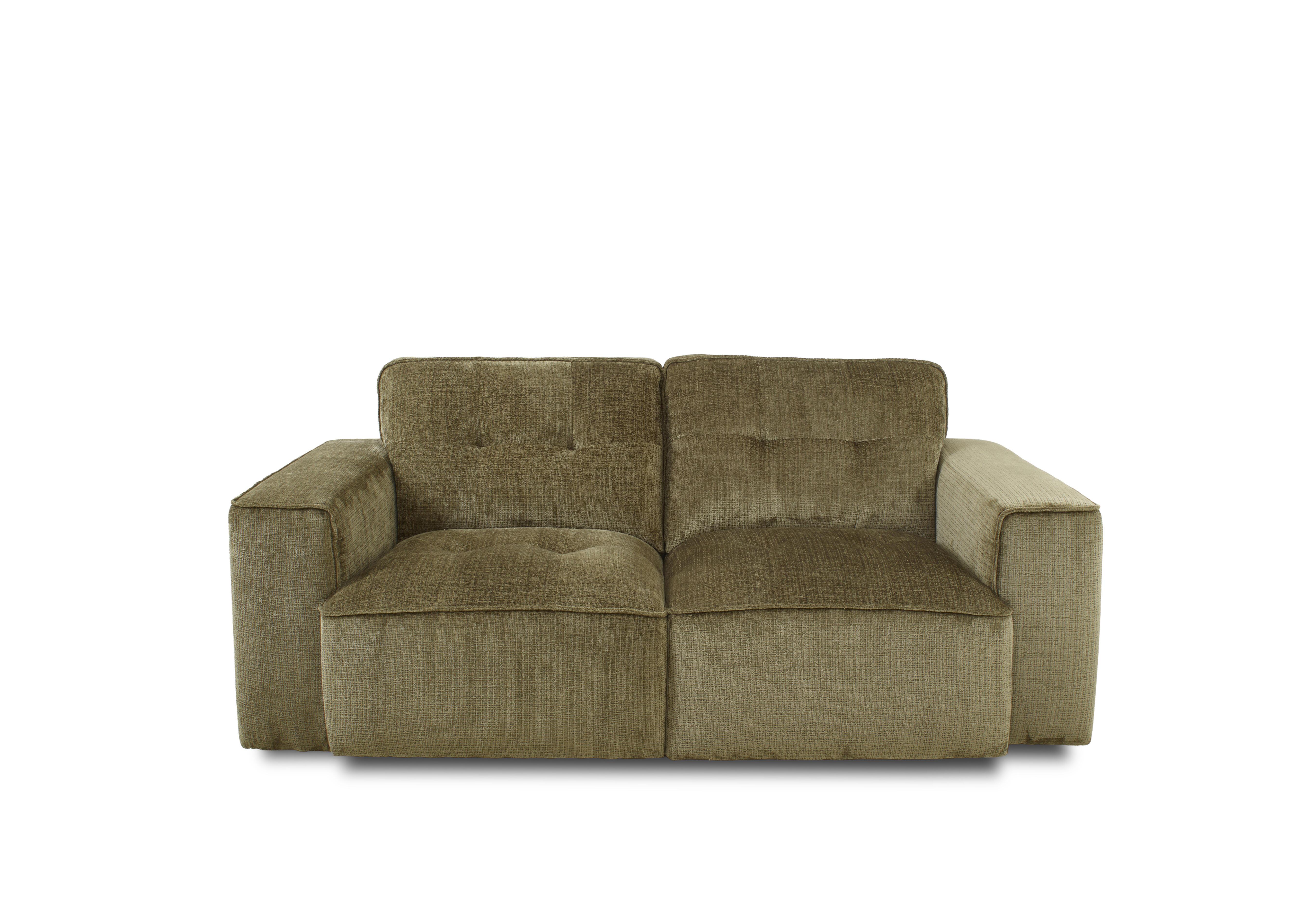 Cushino 2 Seater Fabric Sofa in Niagara Army Green 501 on Furniture Village