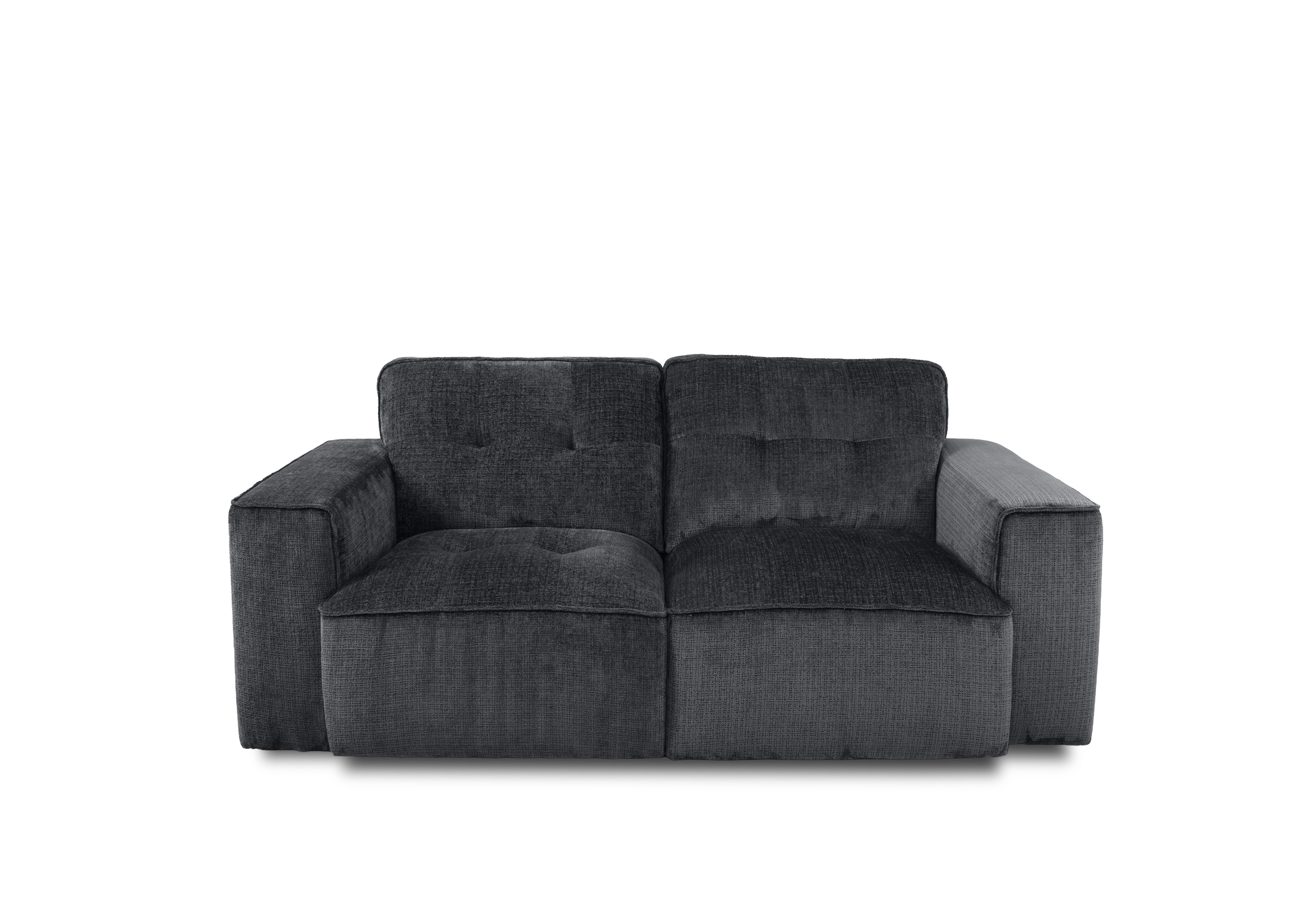 Cushino 2 Seater Fabric Sofa in Niagara Black 800 on Furniture Village
