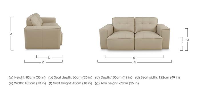 Cushino 2 Seater Leather Sofa in  on Furniture Village