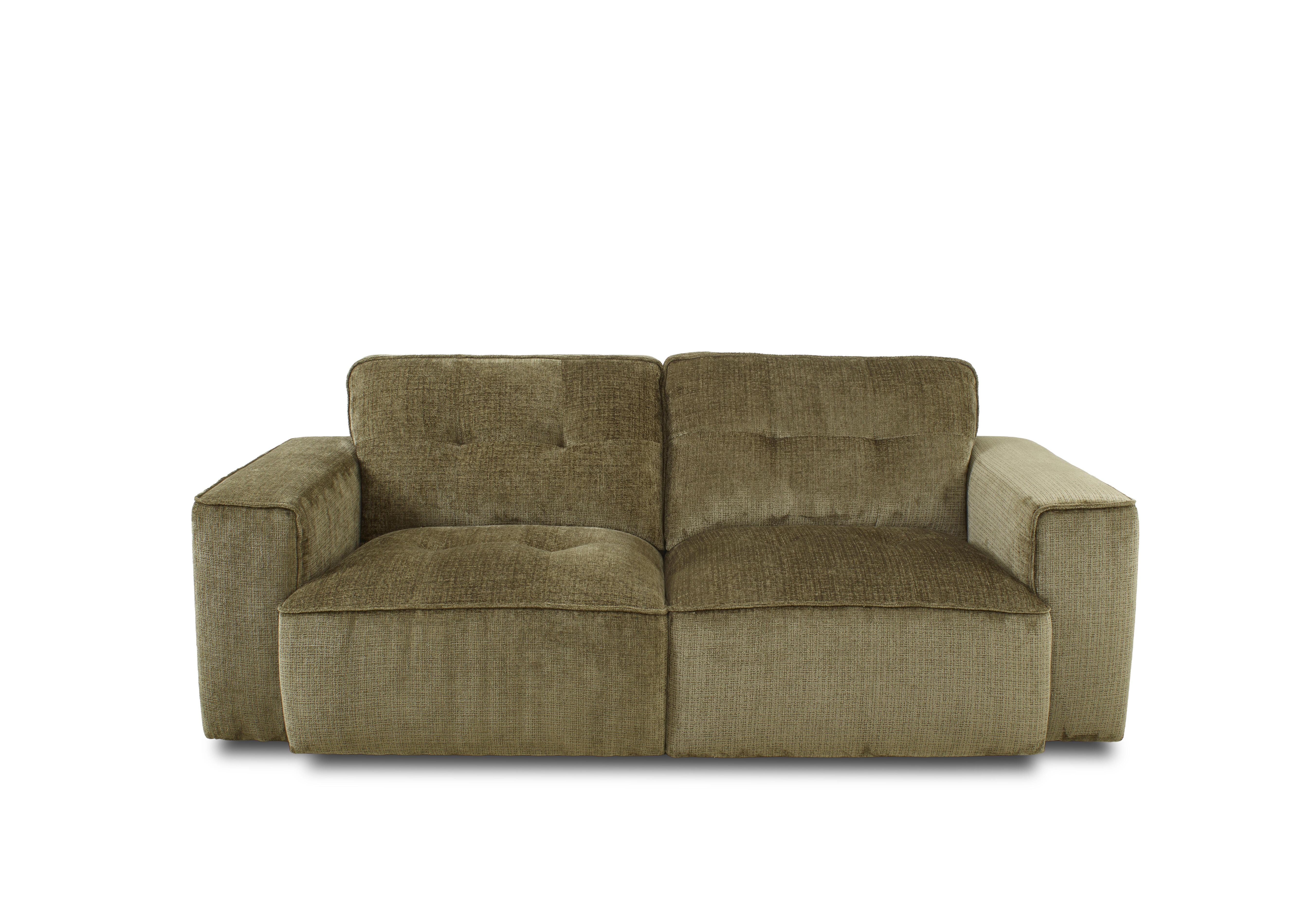Cushino 2.5 Seater Fabric Sofa in Niagara Army Green 501 on Furniture Village