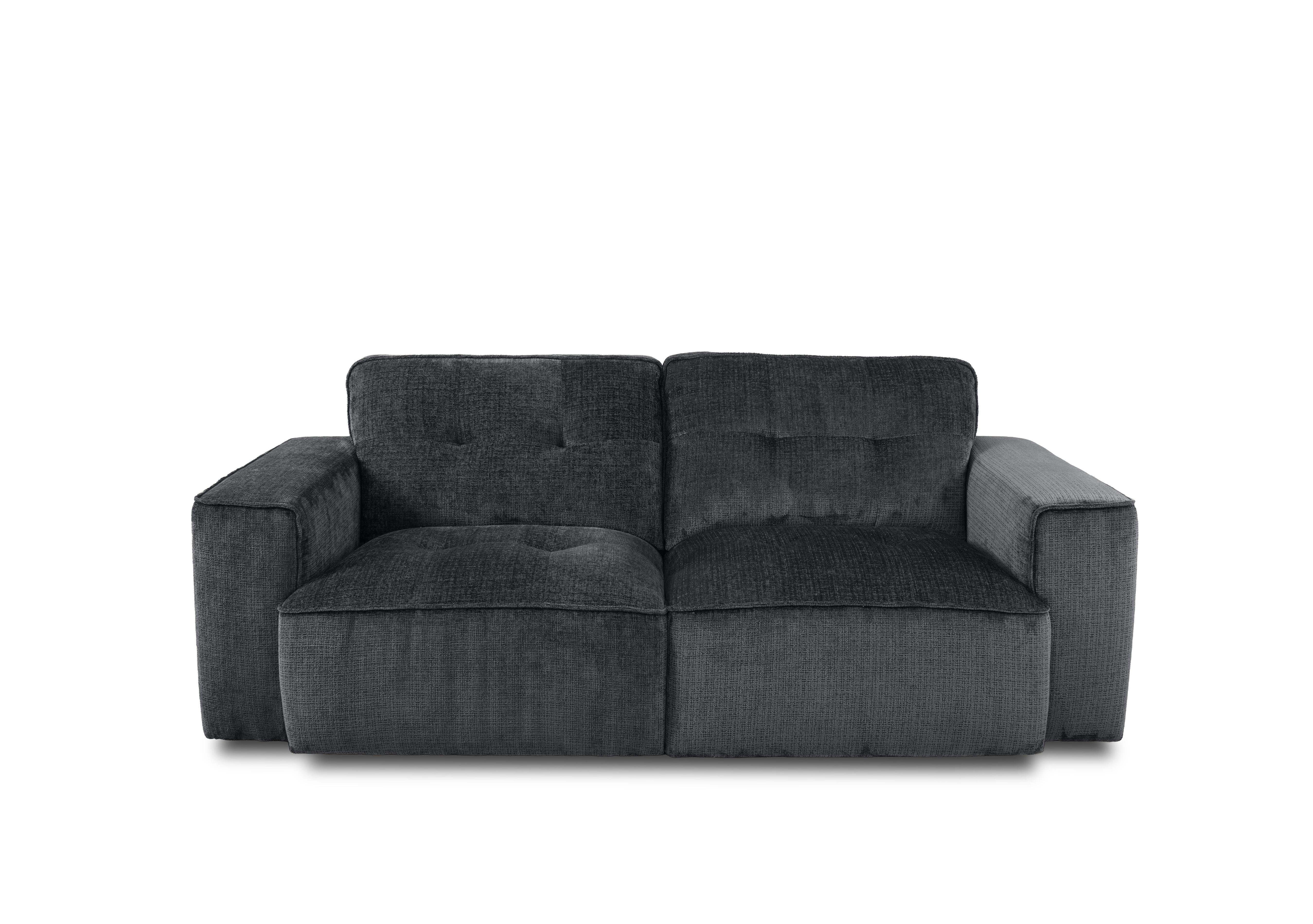 Cushino 2.5 Seater Fabric Sofa in Niagara Black 800 on Furniture Village