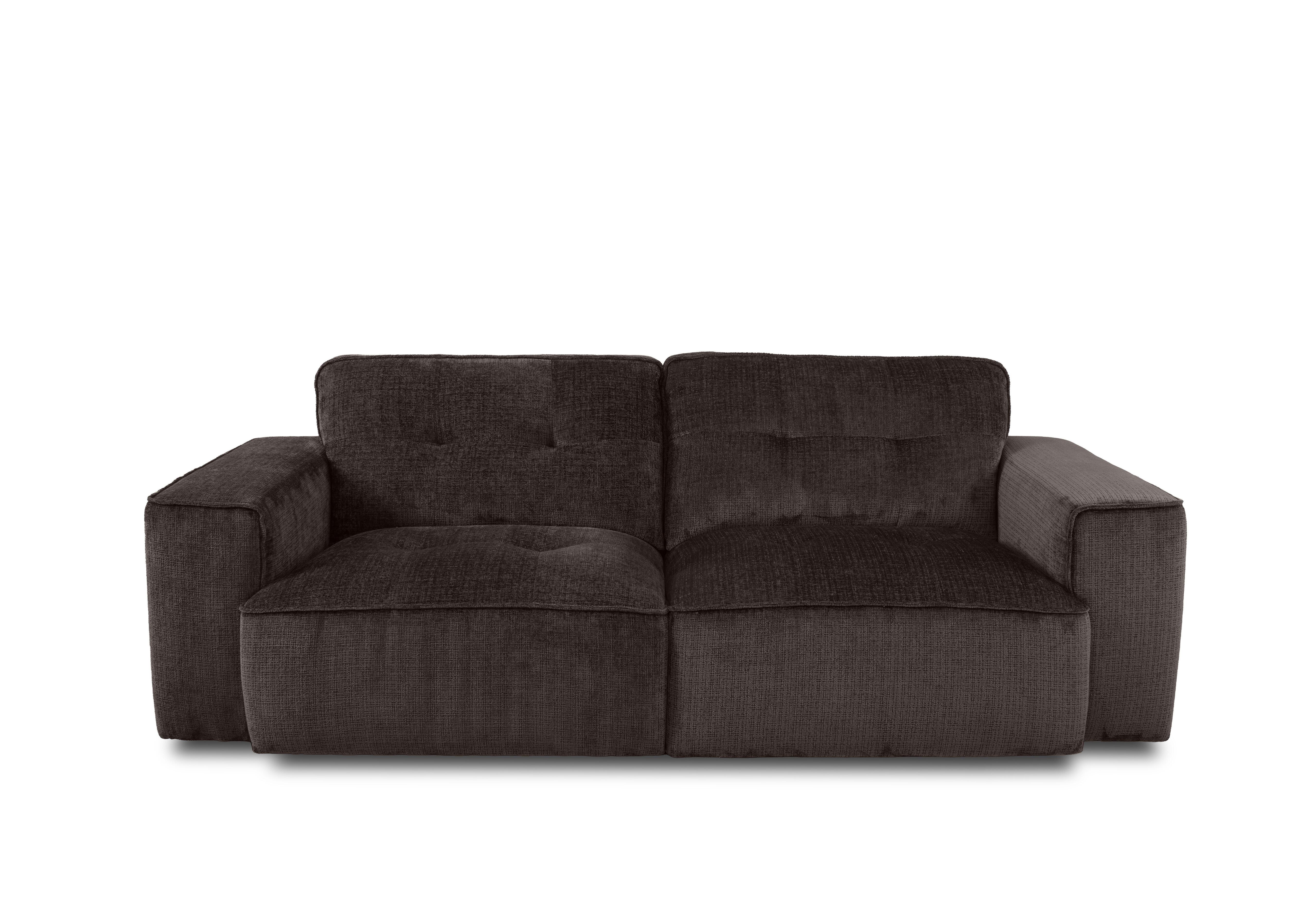 Cushino 3 Seater Fabric Sofa in Niagara Brown 100 on Furniture Village