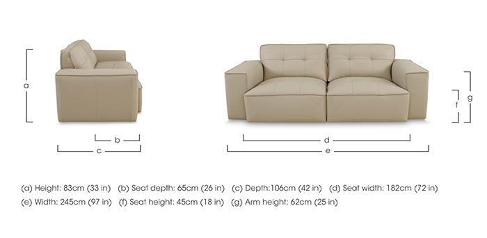 Cushino 3 Seater Leather Sofa in  on Furniture Village