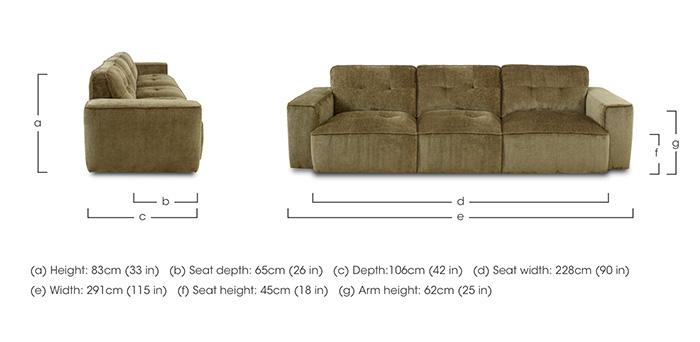 Cushino 4 Seater Fabric Sofa in  on Furniture Village