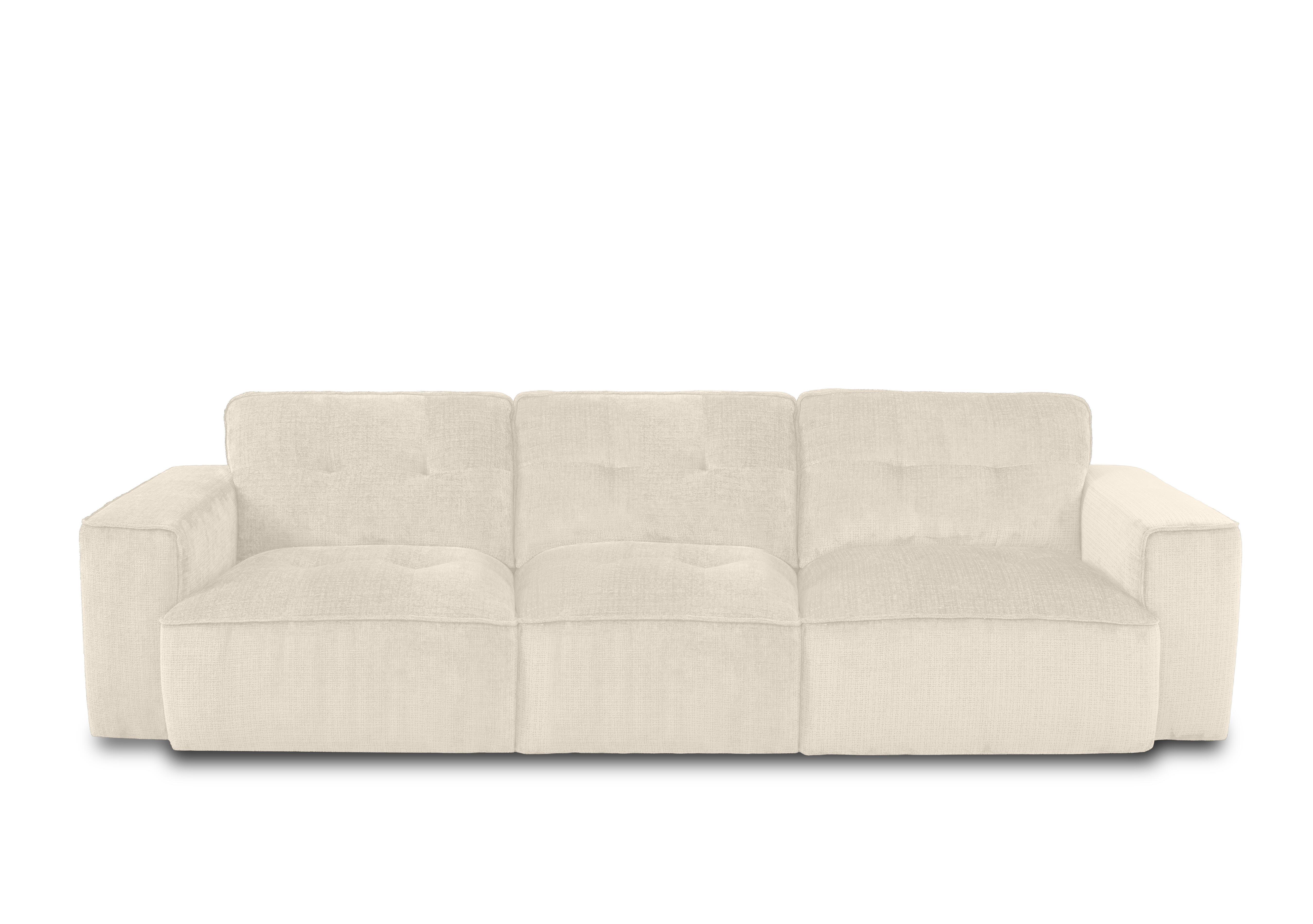 Cushino 4 Seater Fabric Sofa in Niagara Cream 902 on Furniture Village