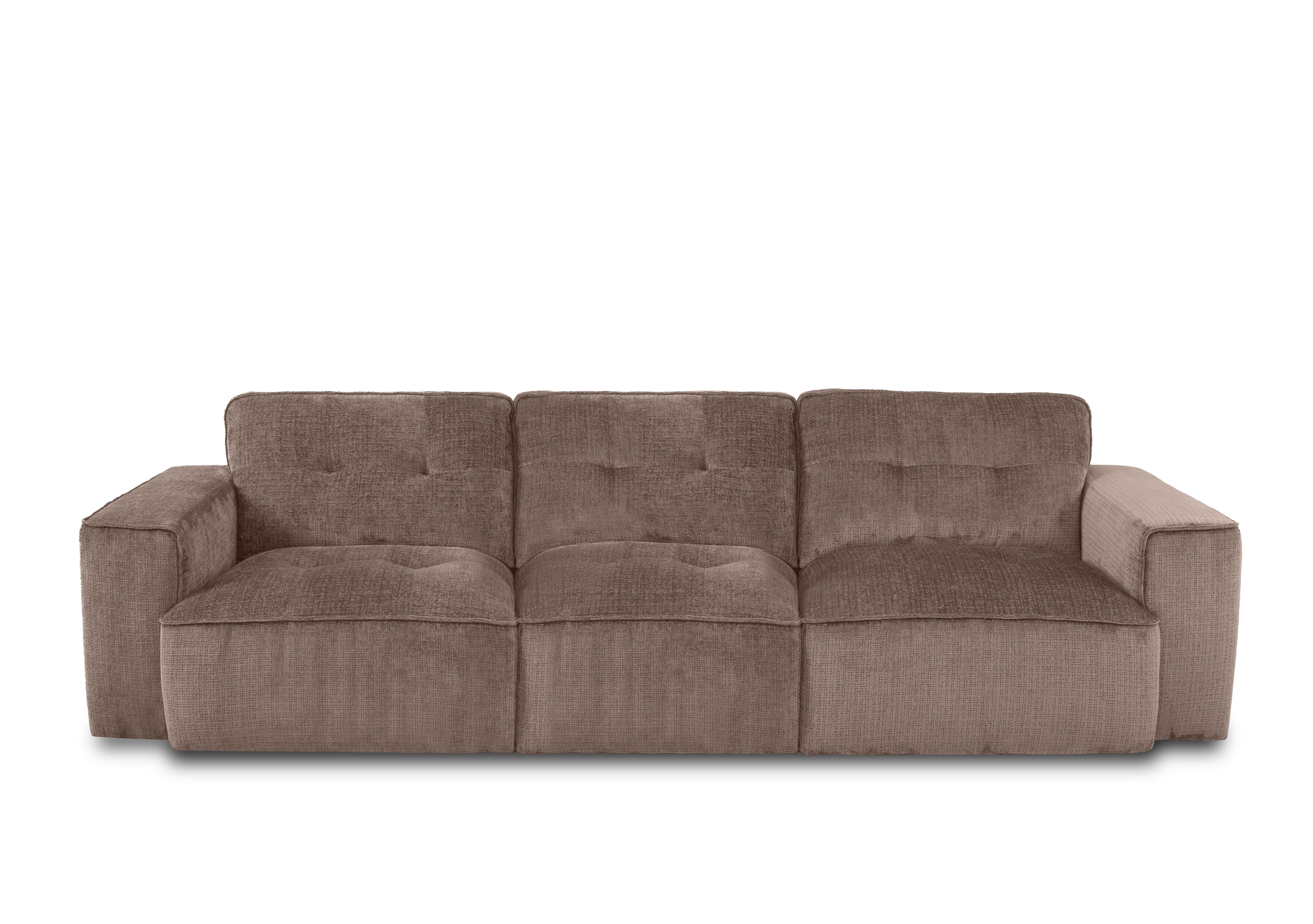 Cushino 4 Seater Fabric Sofa in Niagara Taupe 906 on Furniture Village