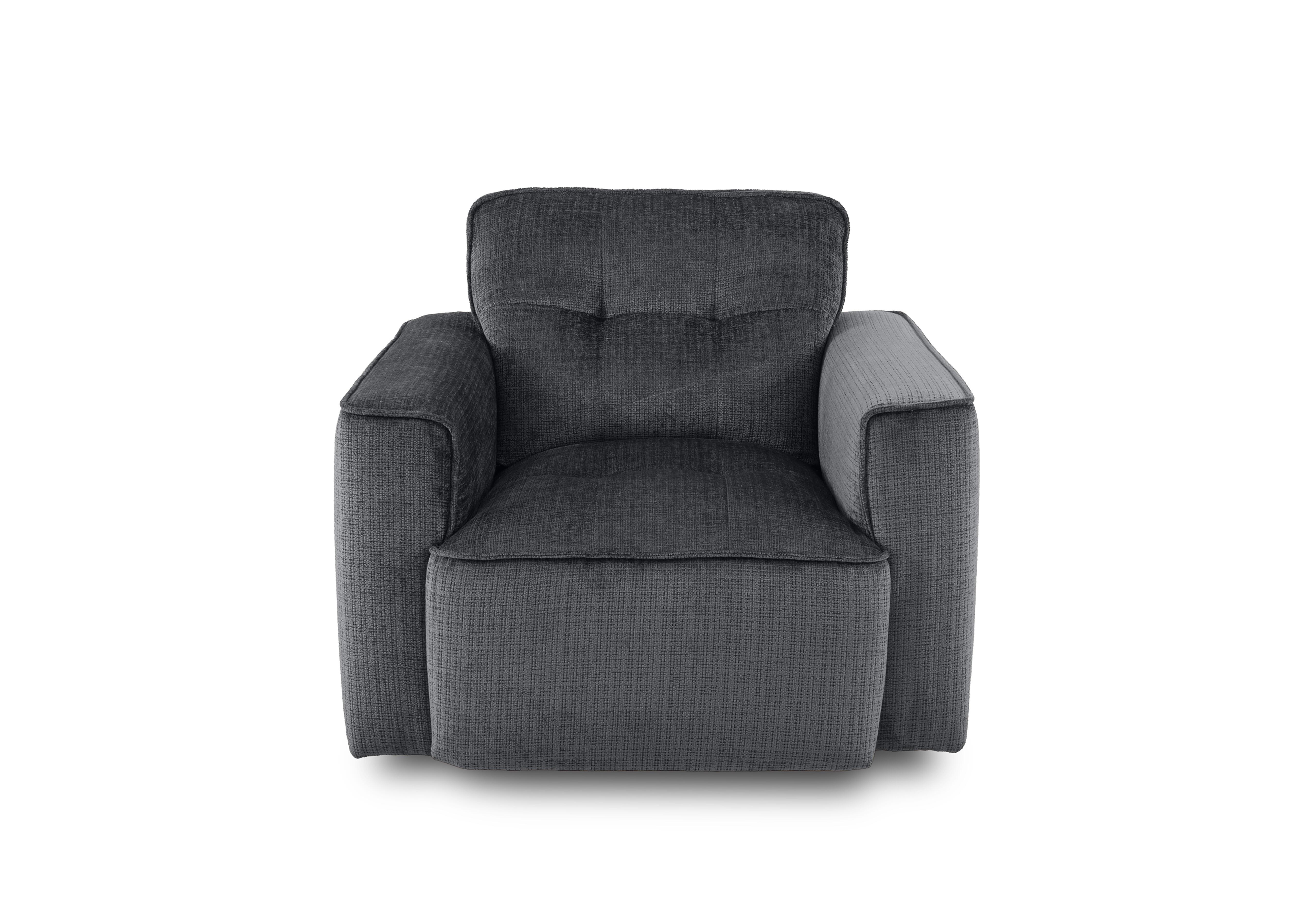 Cushino Fabric Armchair in Niagara Black 800 on Furniture Village