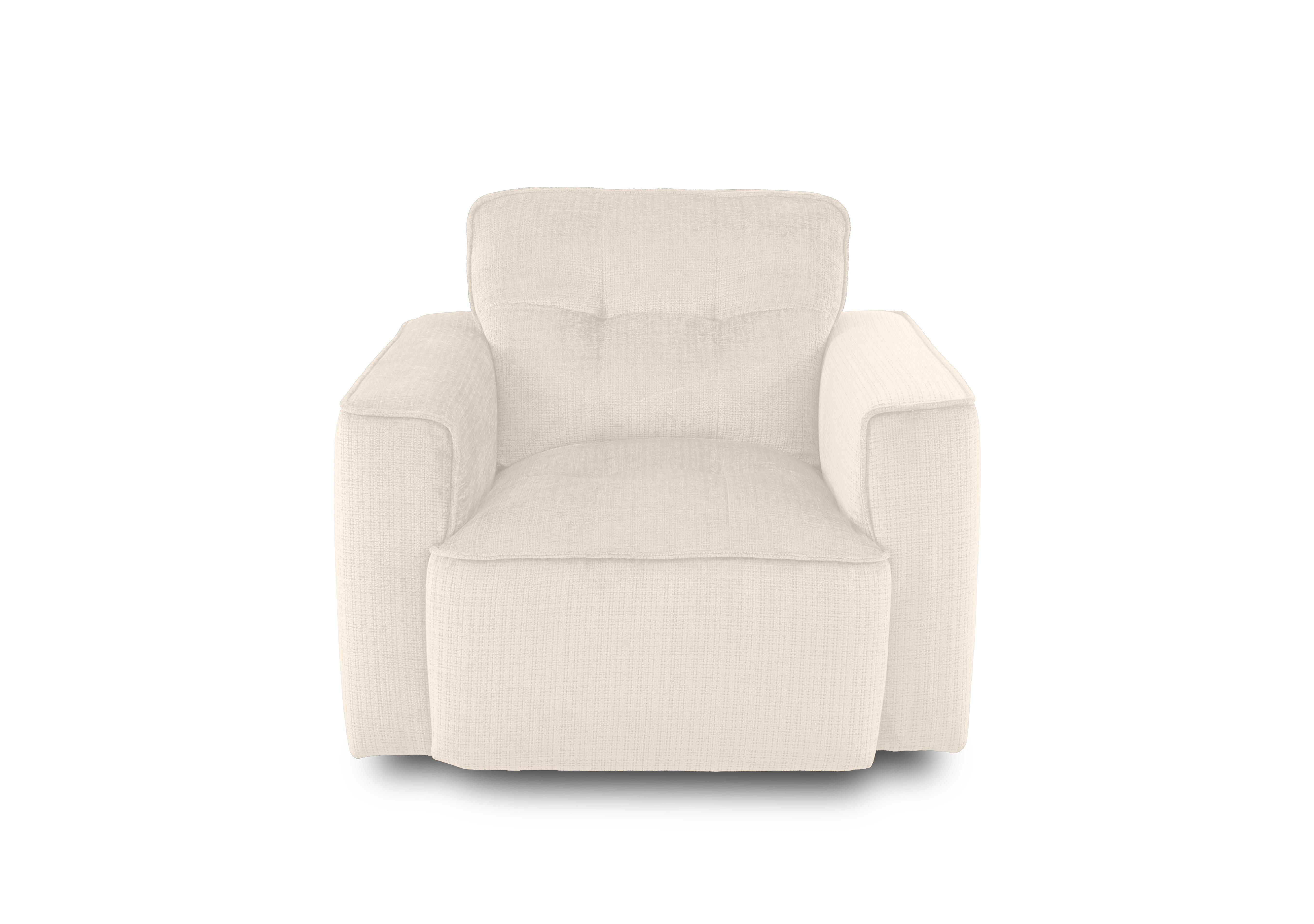 Cushino Fabric Armchair in Niagara Cream 902 on Furniture Village