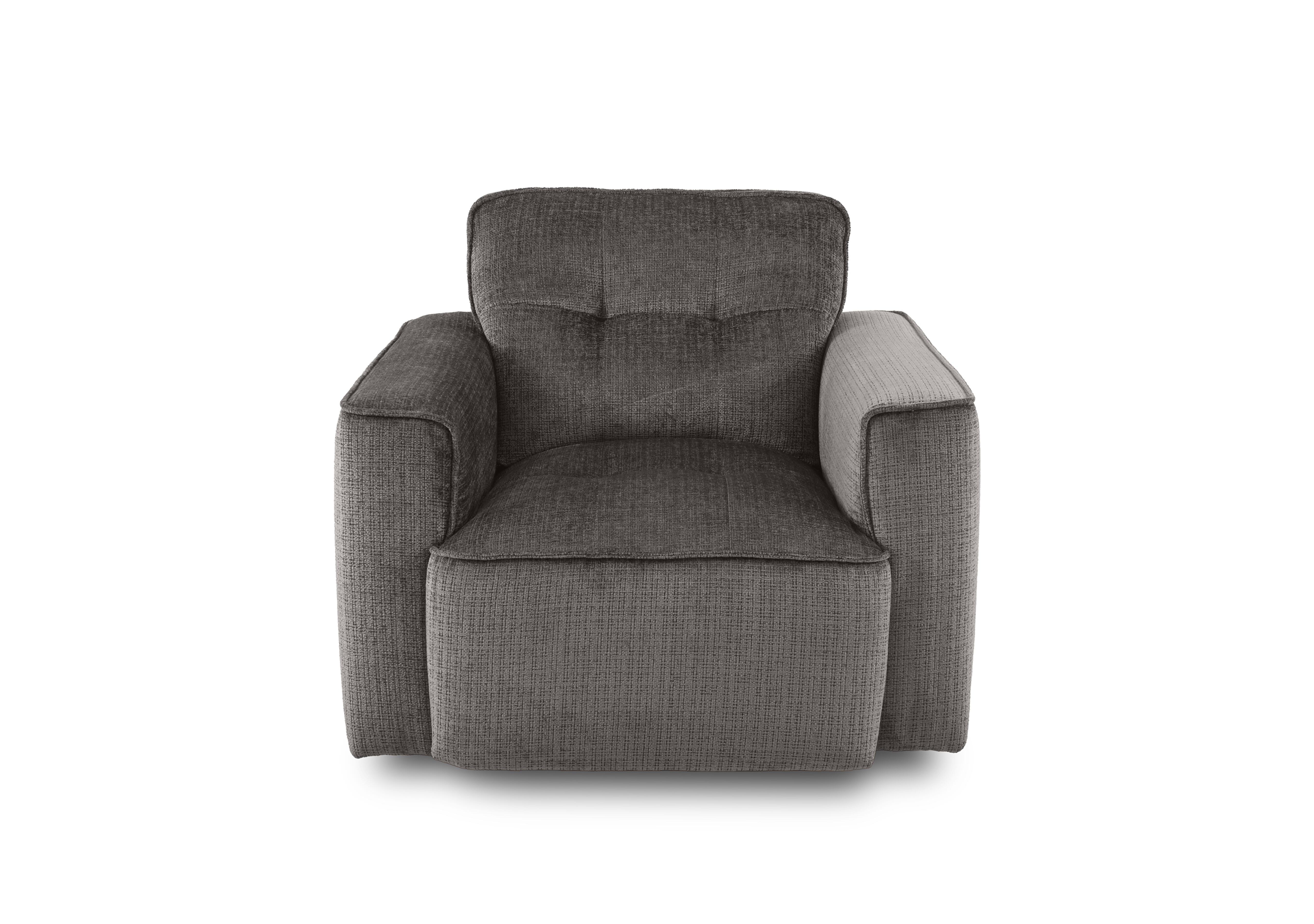 Cushino Fabric Armchair in Niagara Grey 804 on Furniture Village