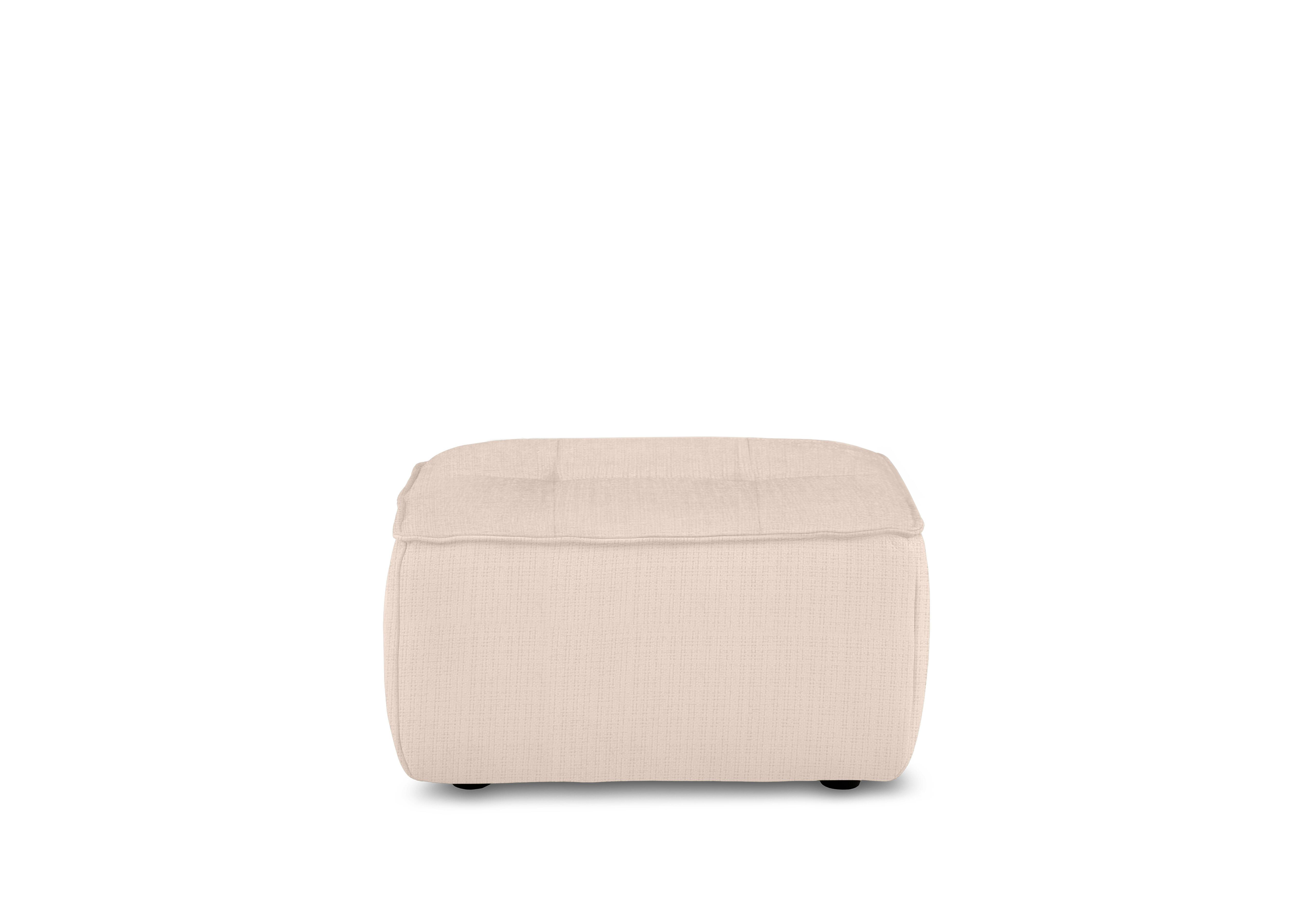 Cushino Rectangular Fabric Footstool in Niagara Beige 905 on Furniture Village