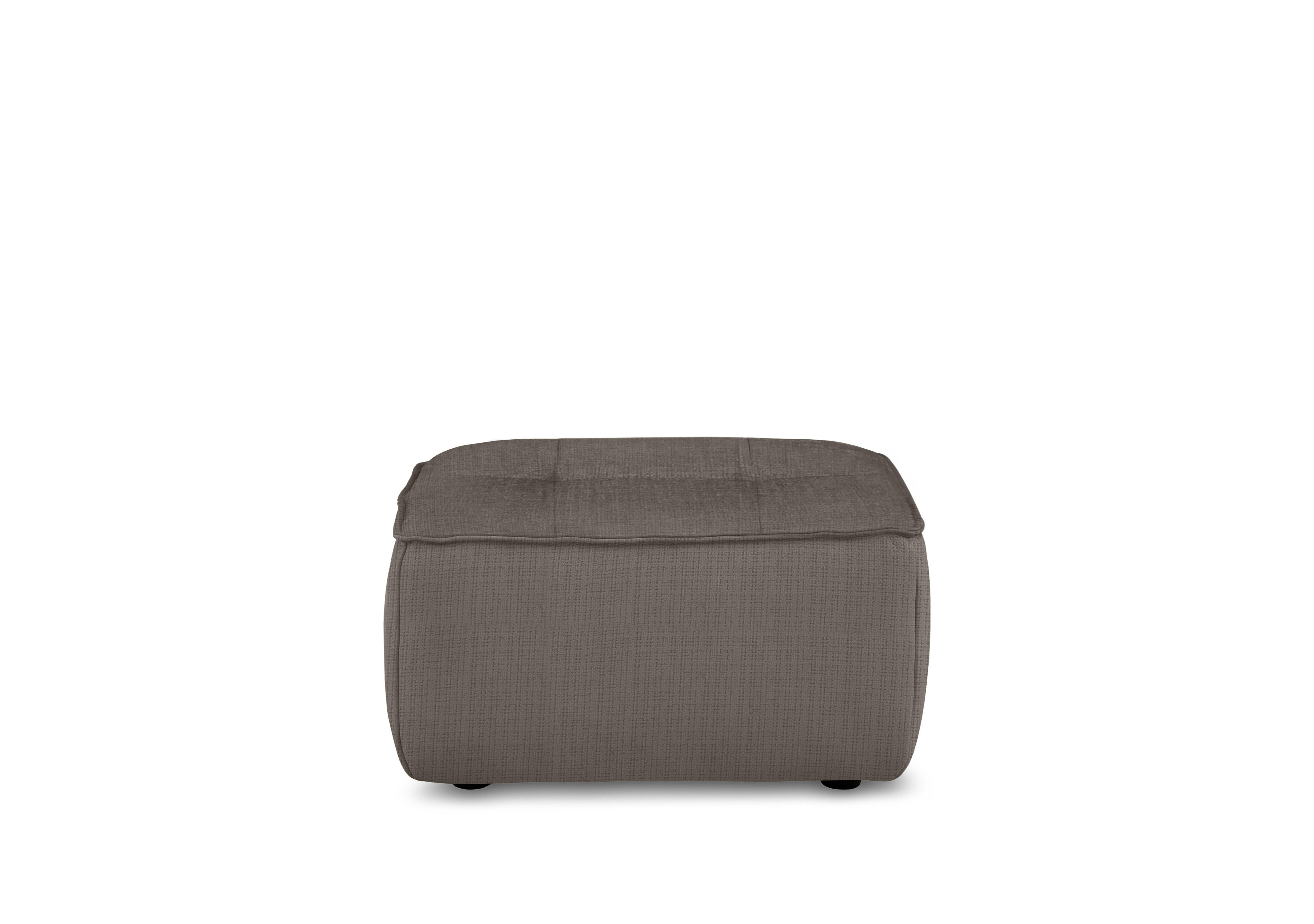 Cushino Rectangular Fabric Footstool in Niagara Bronze 104 on Furniture Village