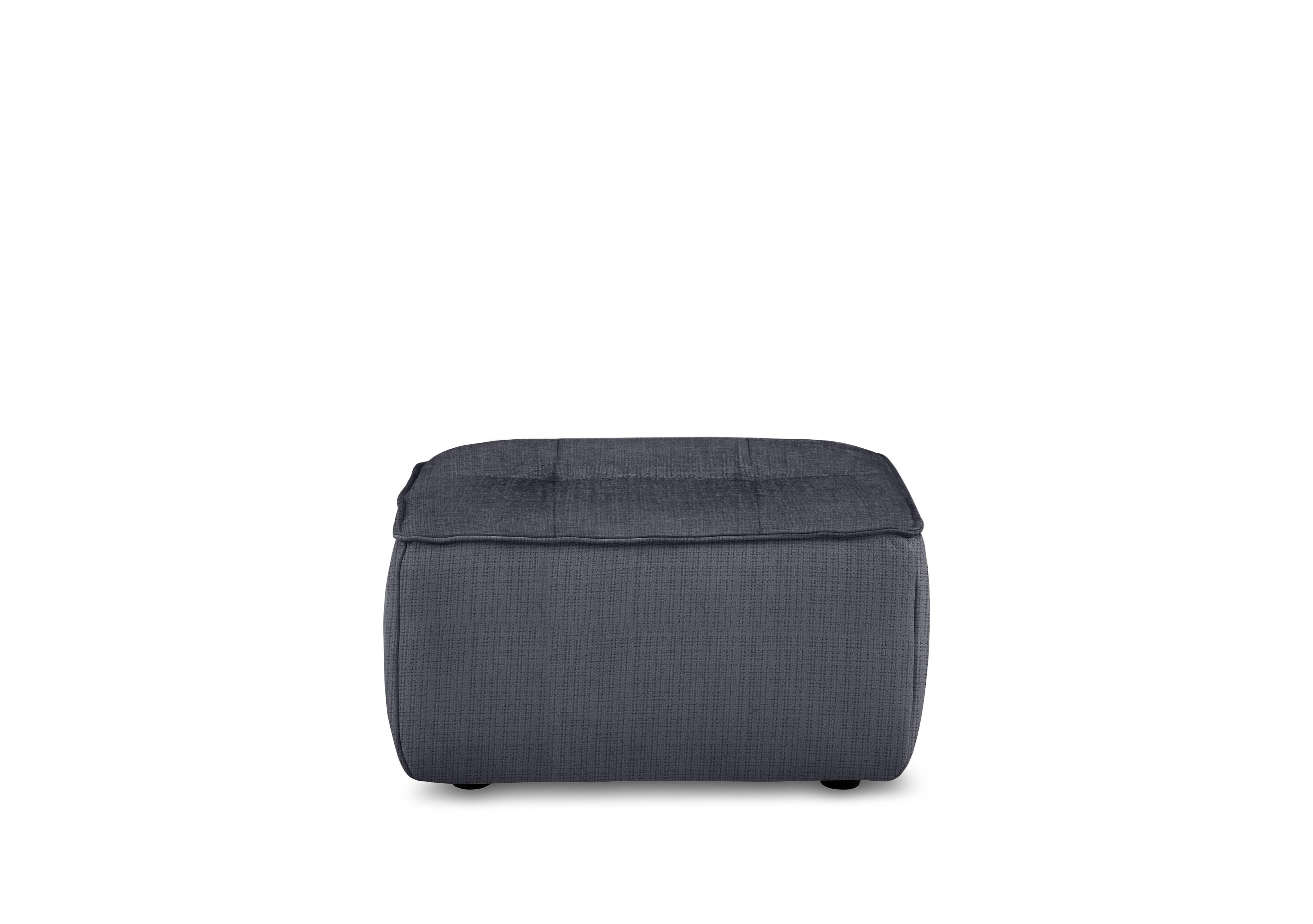 Cushino Rectangular Fabric Footstool in Niagara Dark Grey 600 on Furniture Village