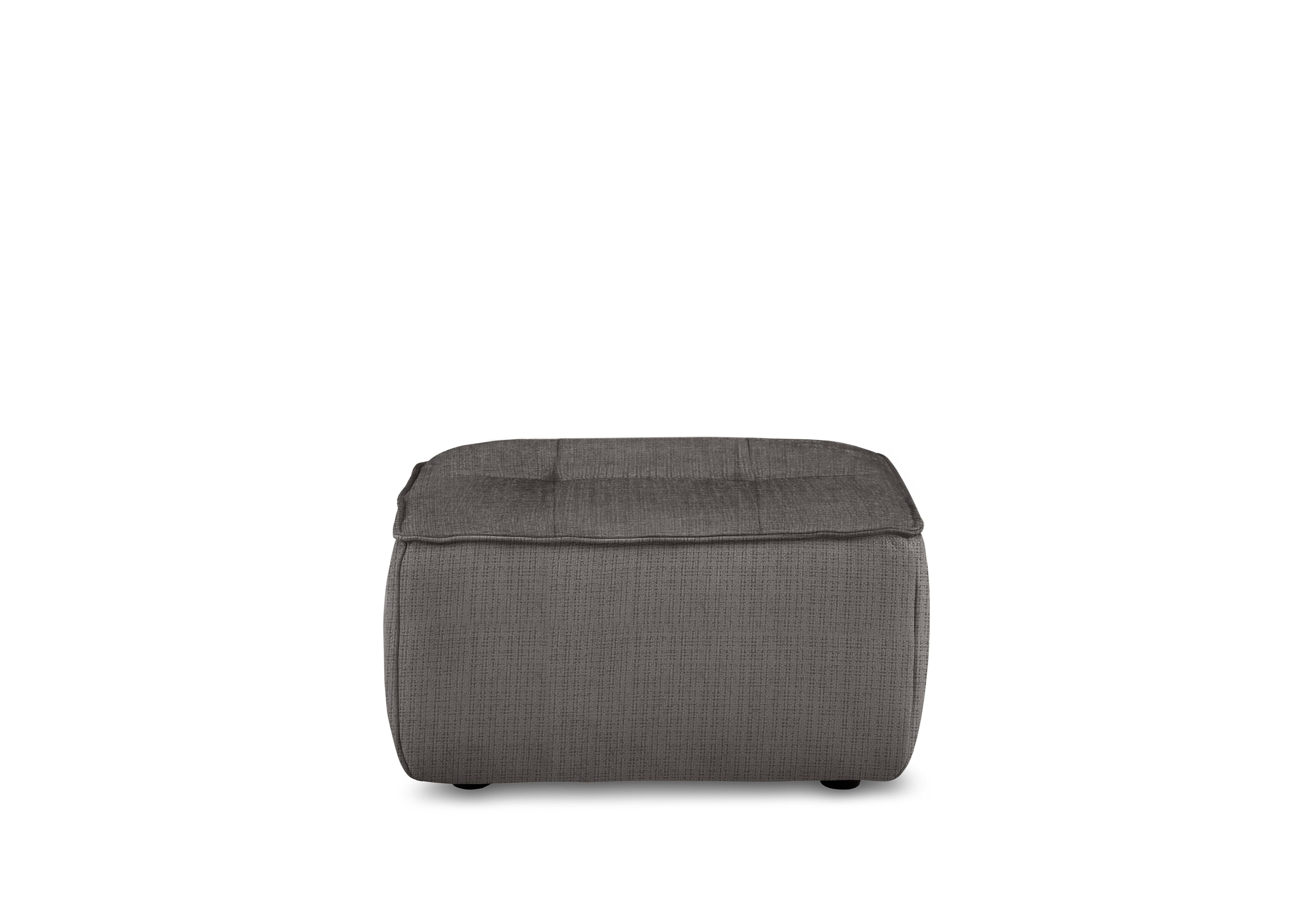 Cushino Rectangular Fabric Footstool in Niagara Grey 804 on Furniture Village