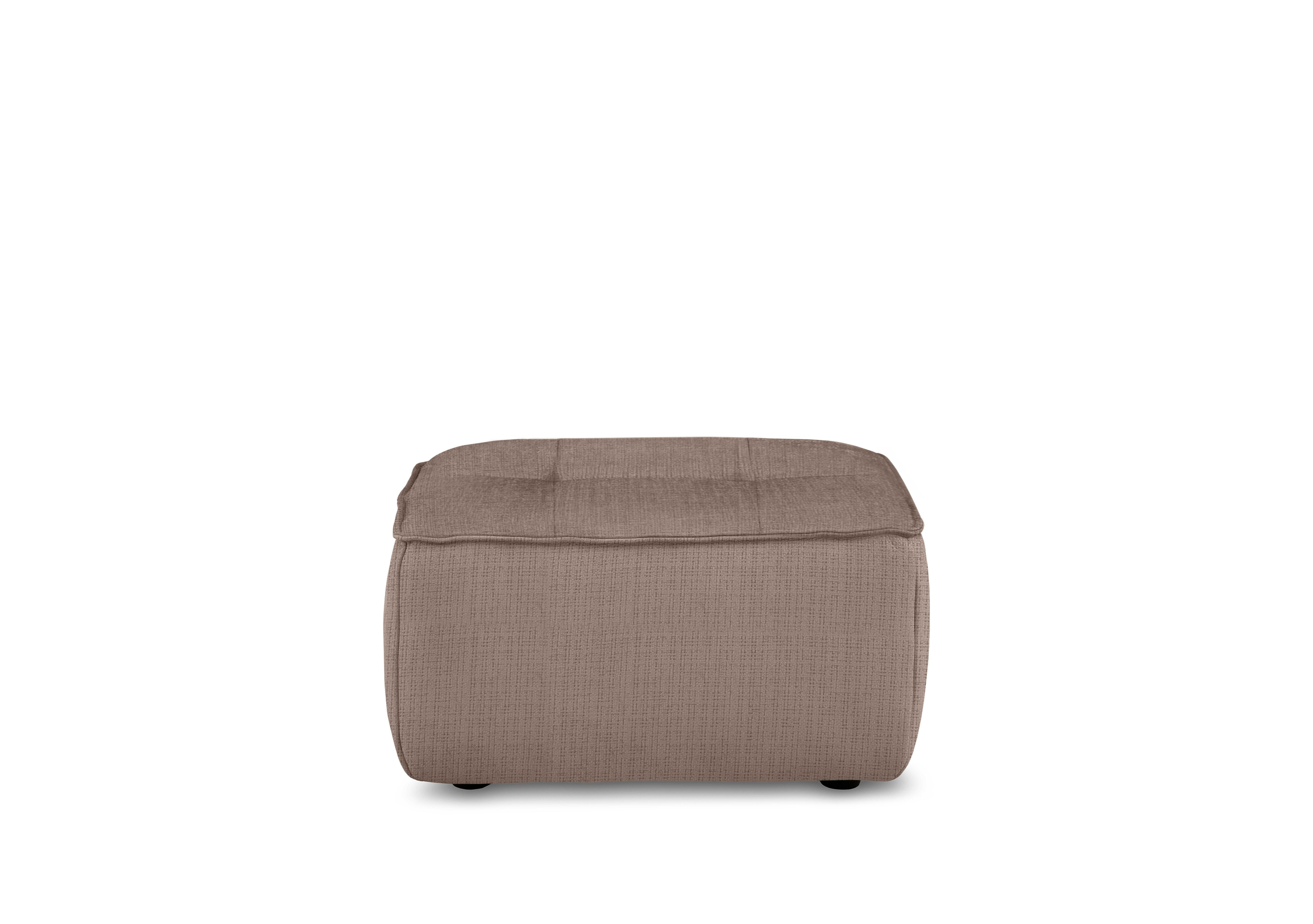 Cushino Rectangular Fabric Footstool in Niagara Taupe 906 on Furniture Village