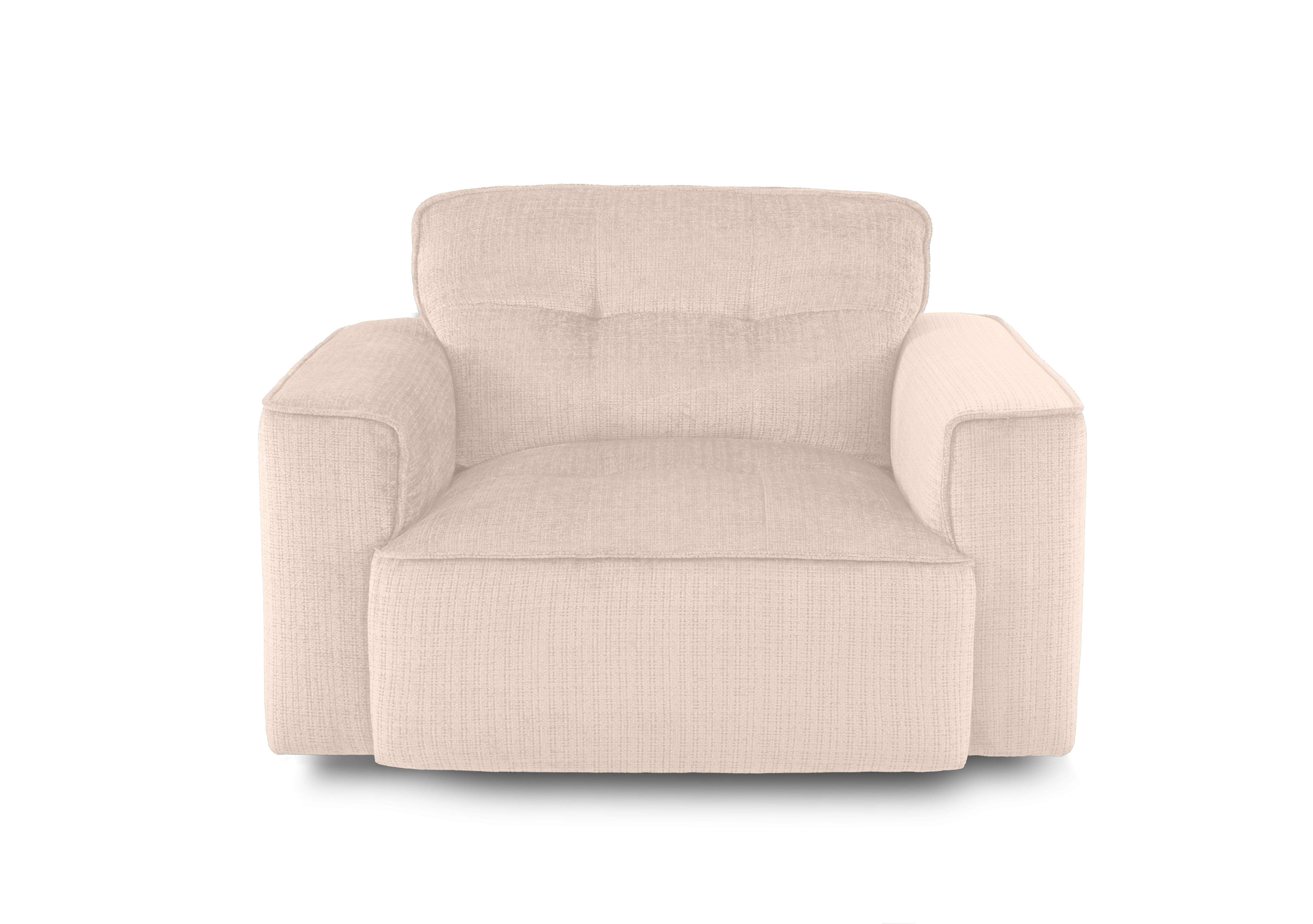 Cushino Fabric Snuggler in Niagara Beige 905 on Furniture Village