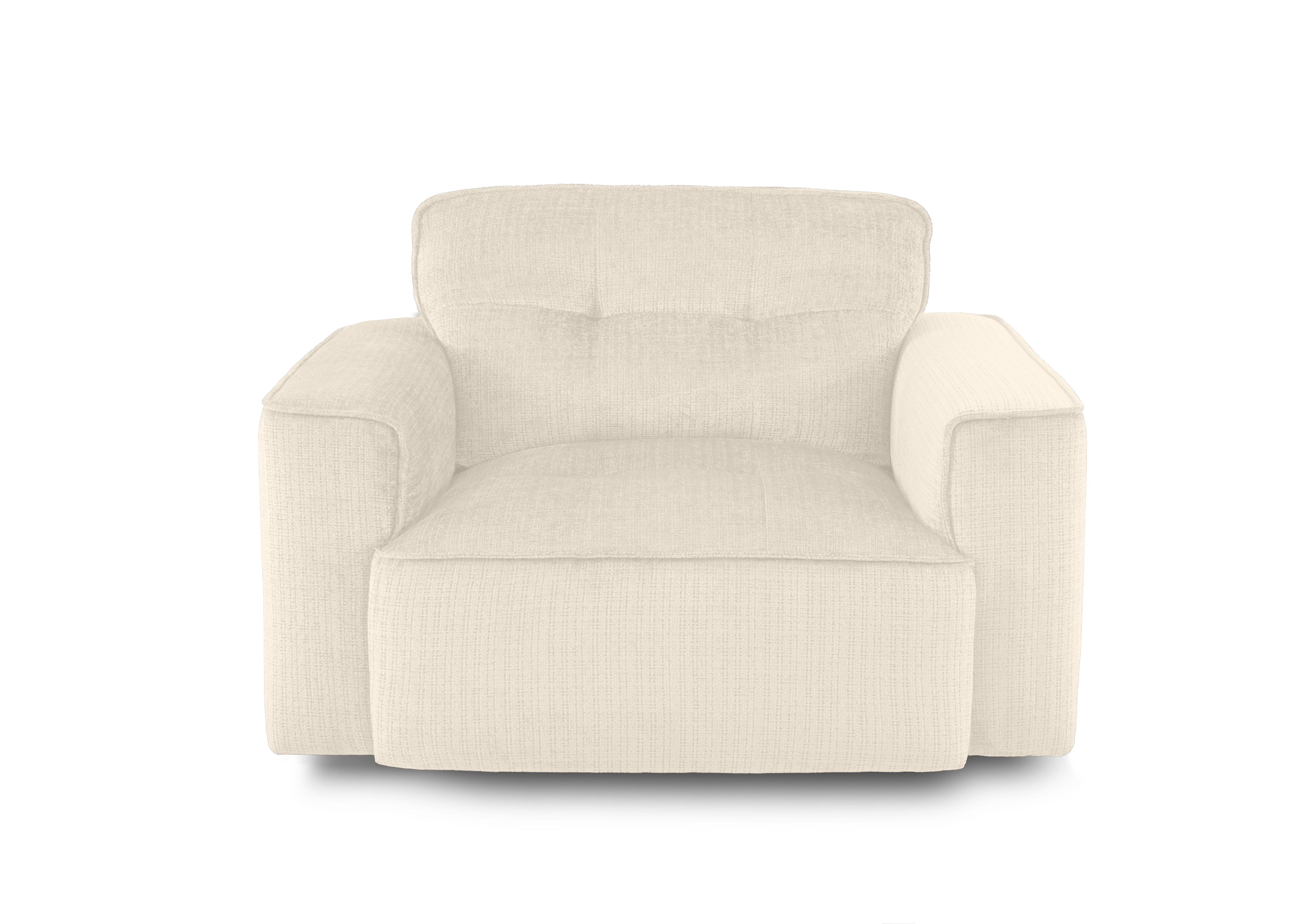 Cushino Fabric Snuggler in Niagara Cream 902 on Furniture Village