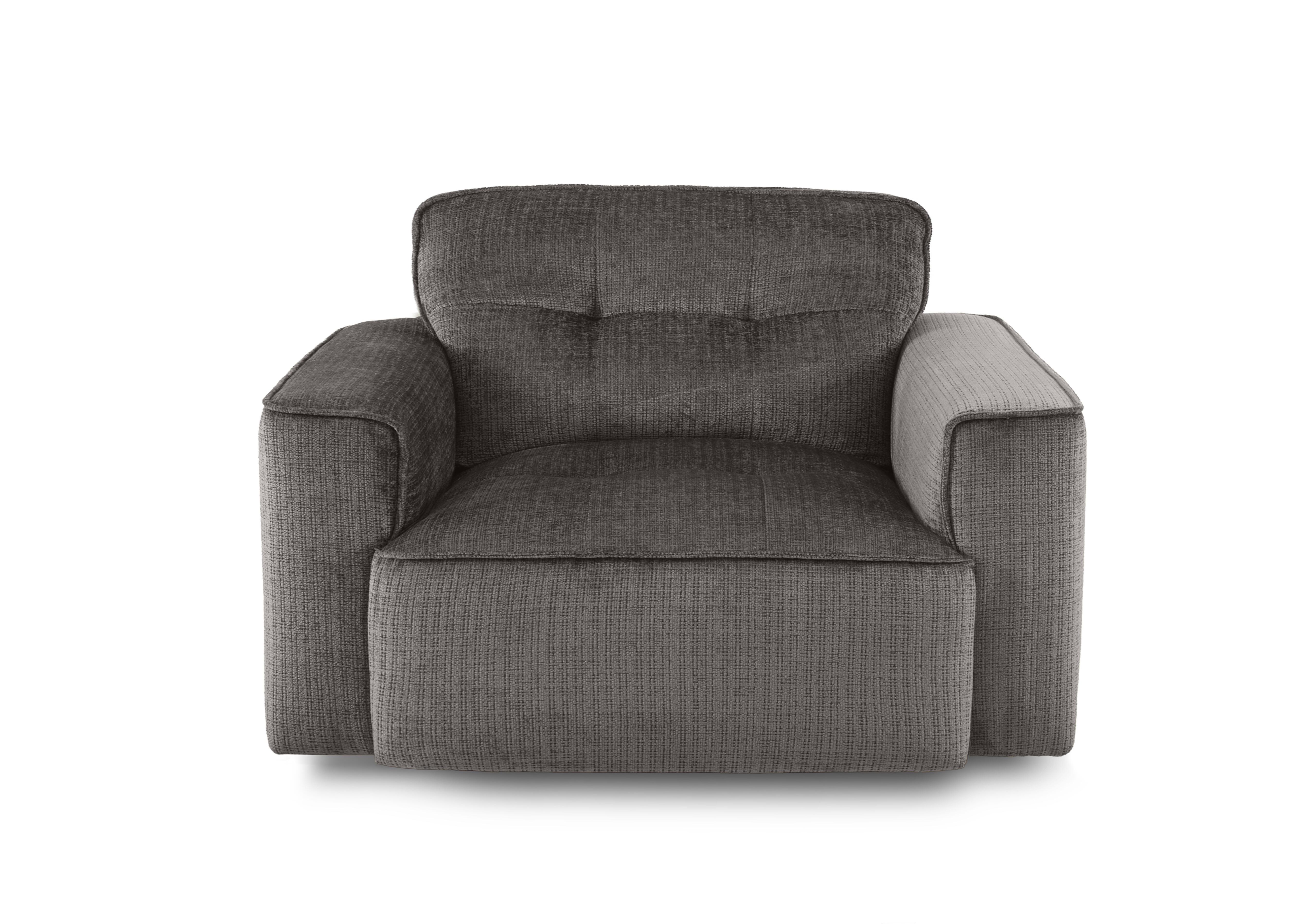 Cushino Fabric Snuggler in Niagara Grey 804 on Furniture Village