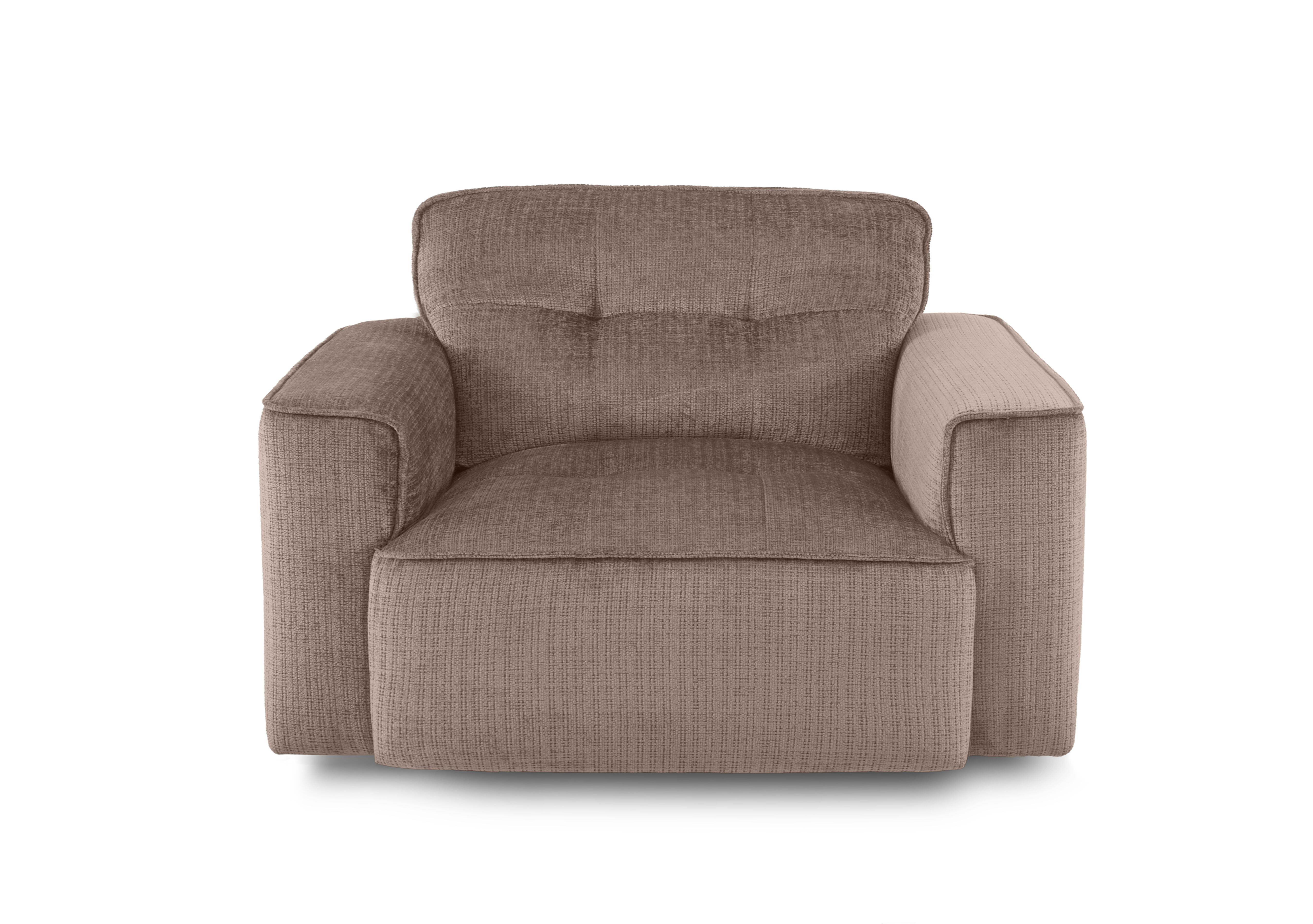 Cushino Fabric Snuggler in Niagara Taupe 906 on Furniture Village