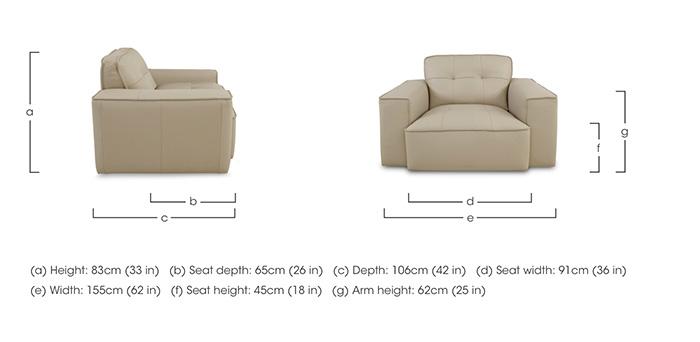 Cushino Leather Snuggler in  on Furniture Village