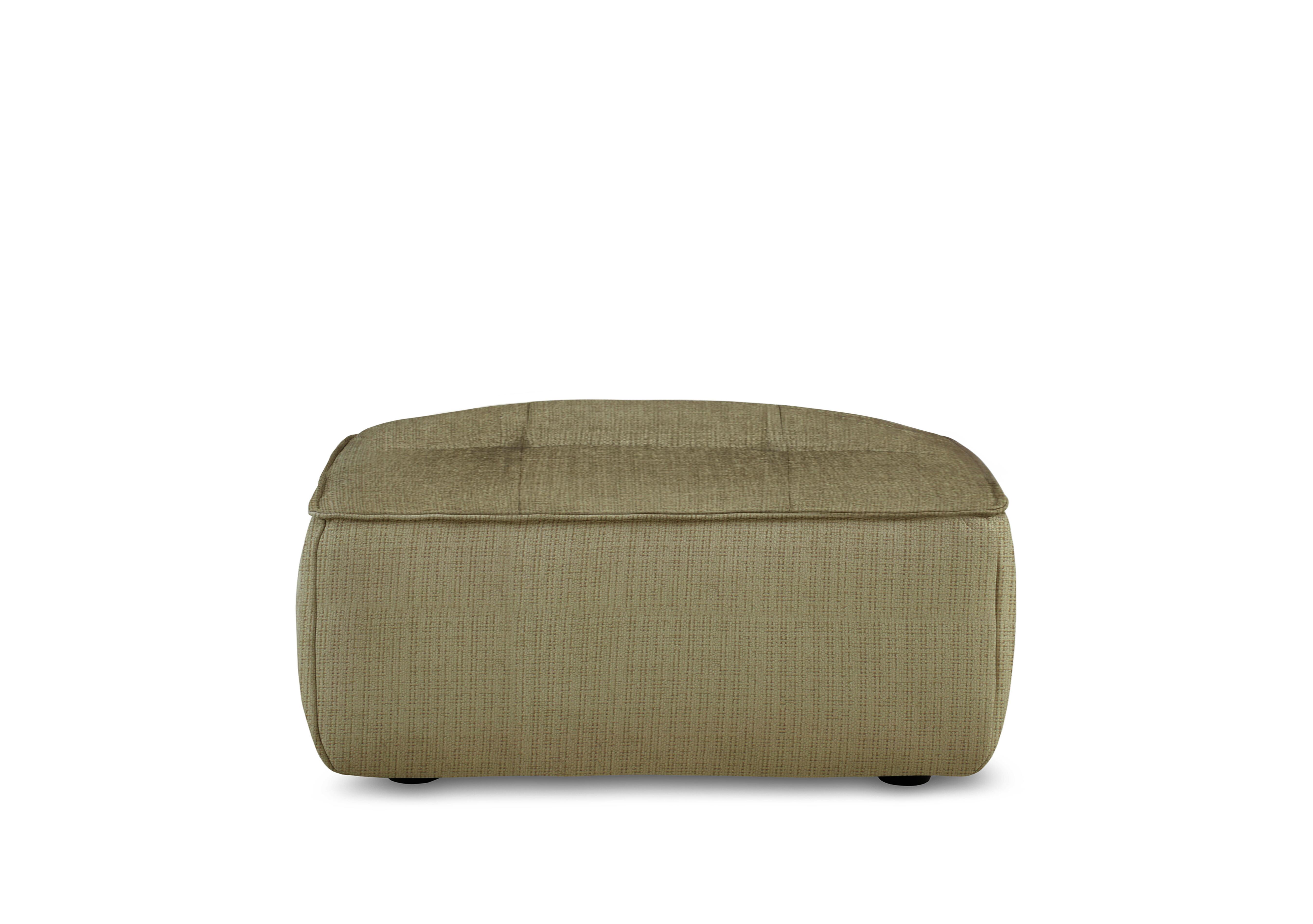 Cushino Large Rectangular Fabric Footstool in Niagara Army Green 501 on Furniture Village