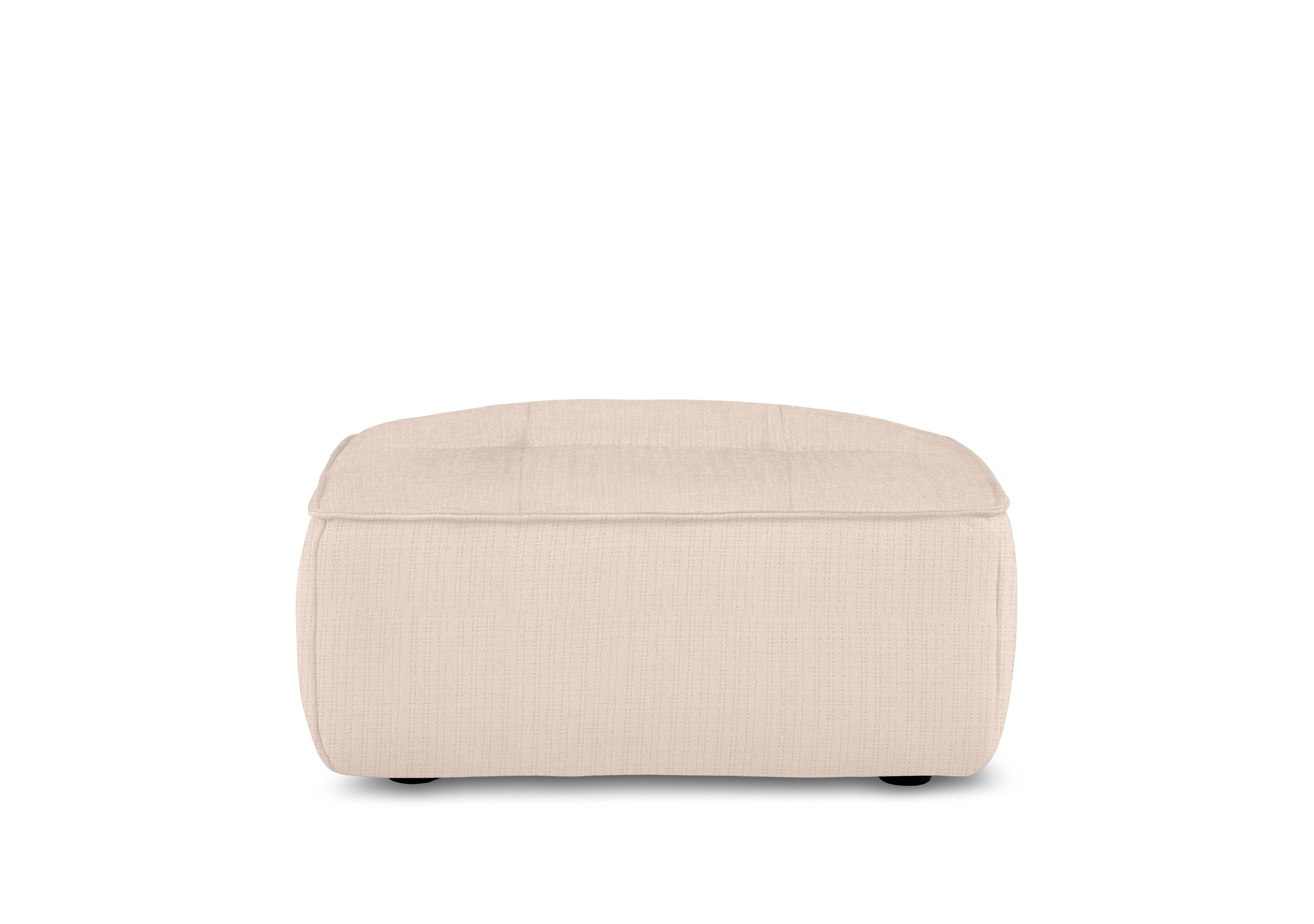 Cushino Large Rectangular Fabric Footstool in Niagara Beige 905 on Furniture Village