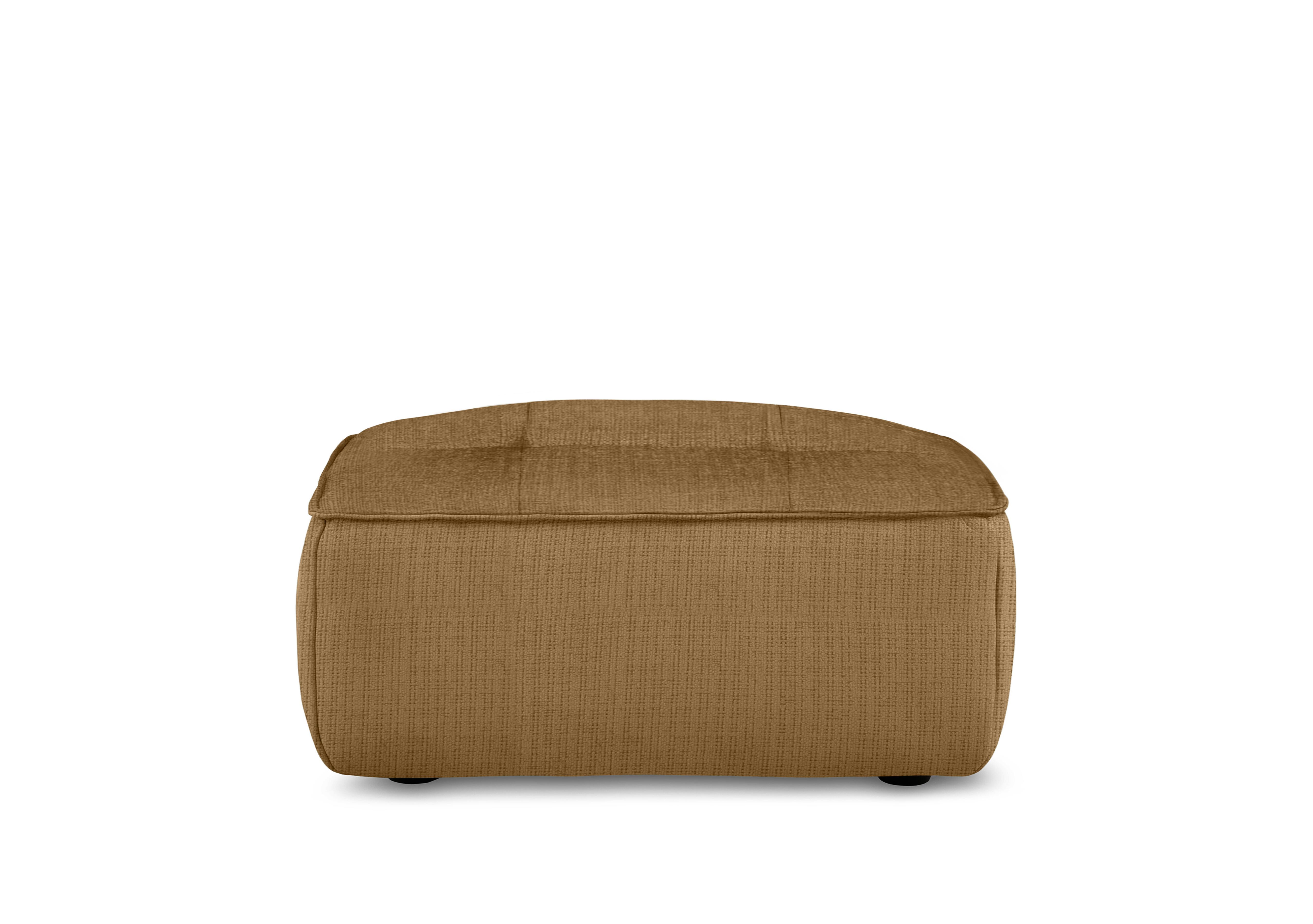 Cushino Large Rectangular Fabric Footstool in Niagara Caramel 400 on Furniture Village