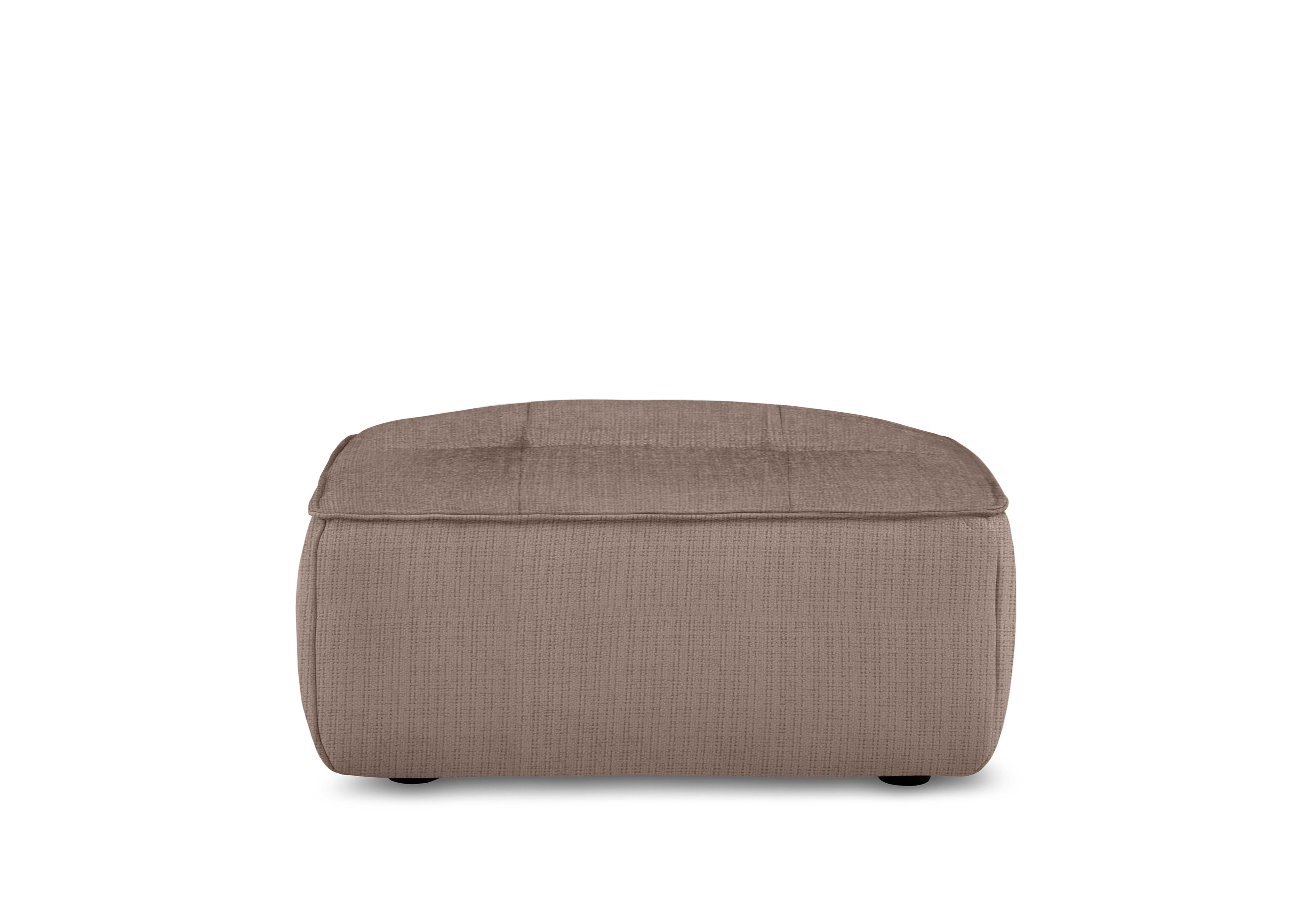 Cushino Large Rectangular Fabric Footstool in Niagara Taupe 906 on Furniture Village