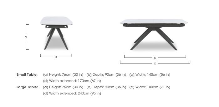 Carrera Pop Up Extending Dining Table in  on Furniture Village