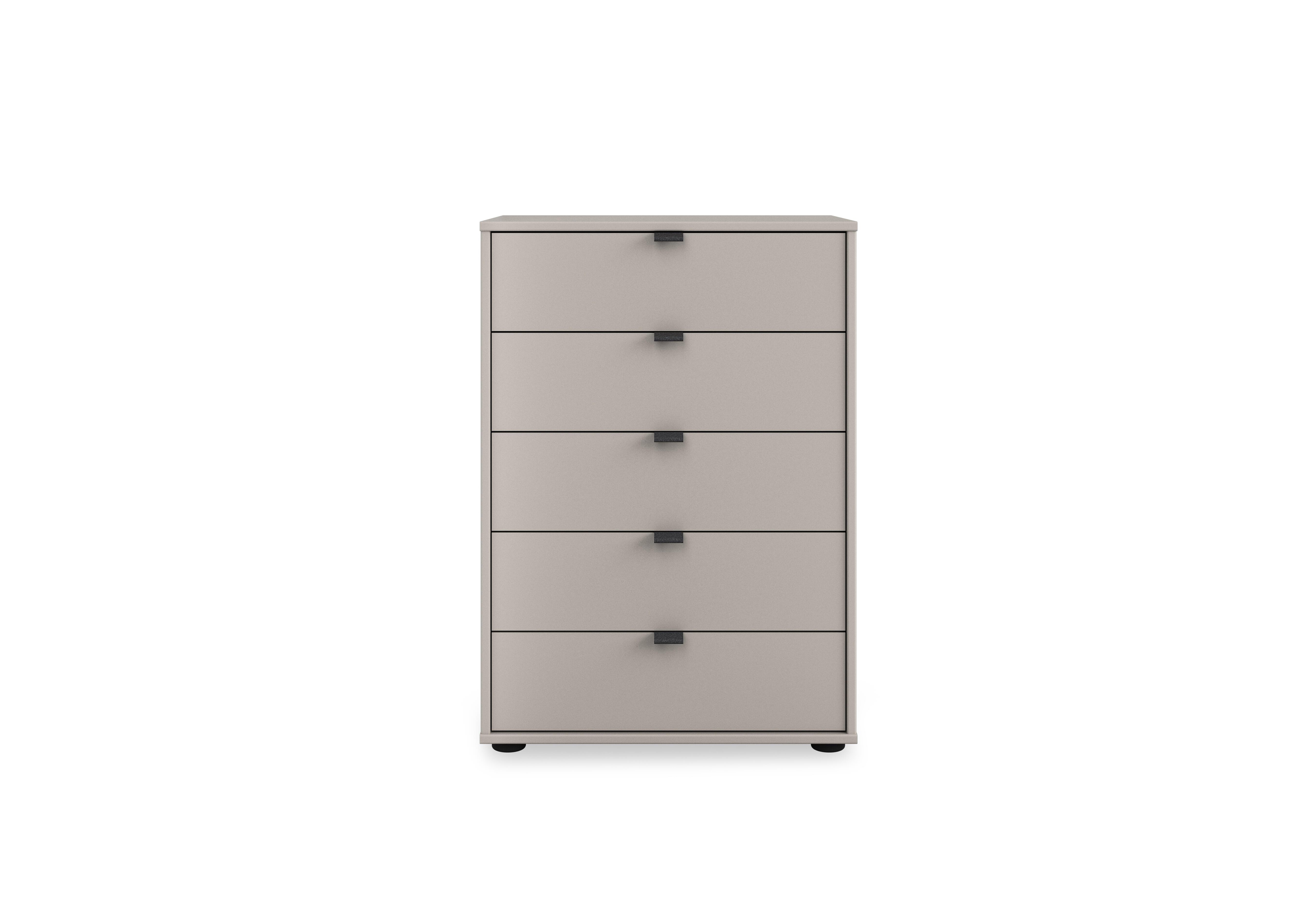 Tullio 60cm 5 Drawer Chest in Pebble Grey on Furniture Village