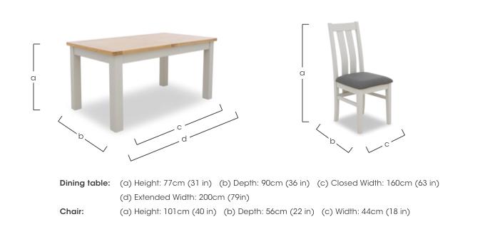 Lewis Rectangular Extending Dining Table and 6 Wooden Slatted Back Dining Chairs in  on Furniture Village