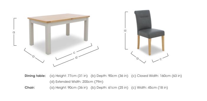 Lewis Rectangular Extending Dining Table and 4 Roll Back Faux Leather Dining Chairs in  on Furniture Village