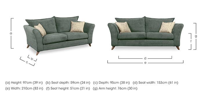 Felicity 3 Seater Sofa in  on Furniture Village