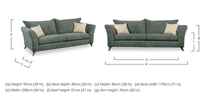 Felicity 4 Seater Sofa in  on Furniture Village