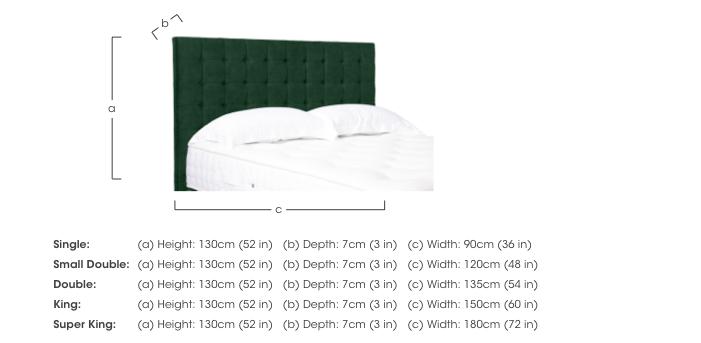 Dot Standard Floor Standing Headboard in  on Furniture Village