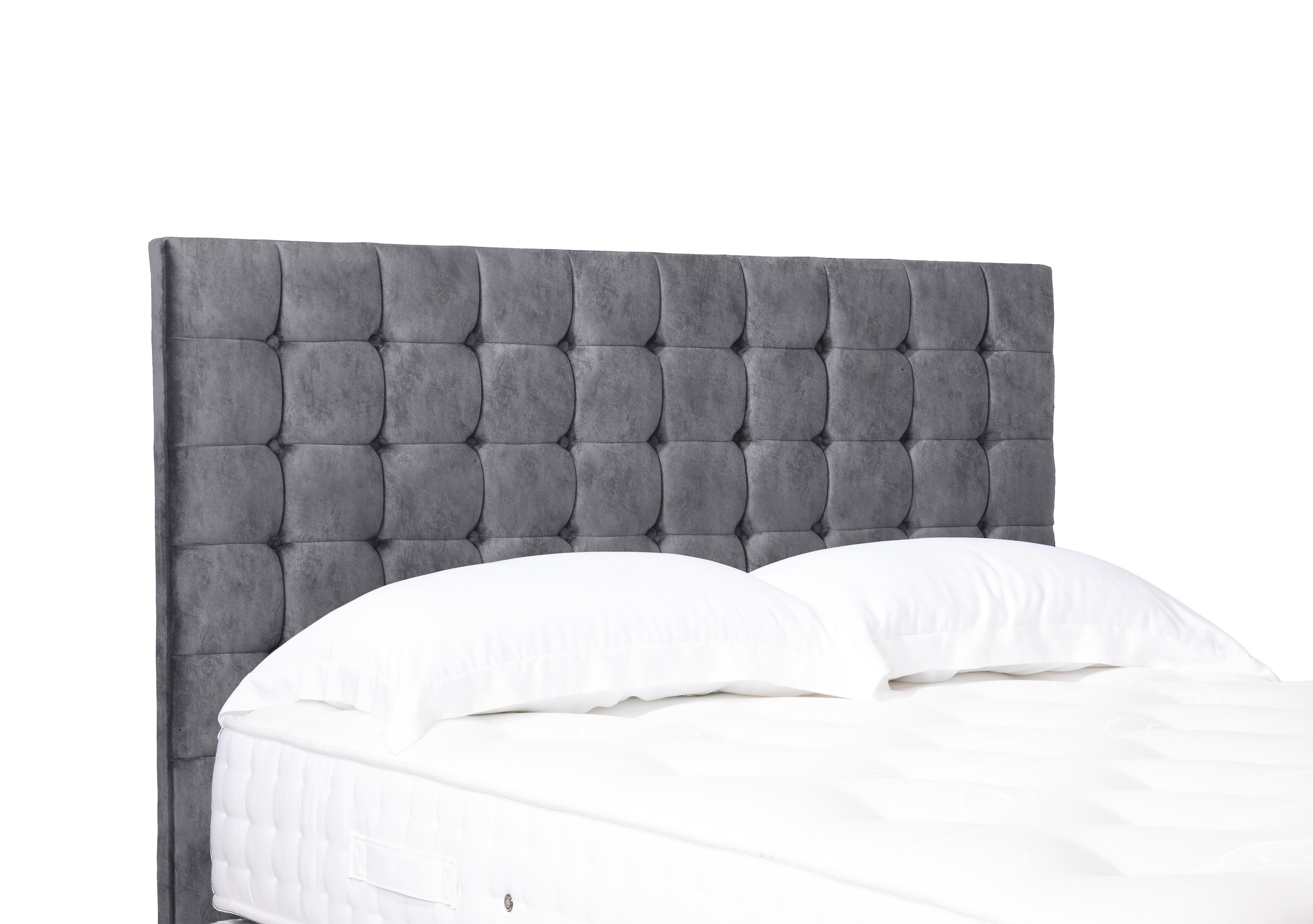Artisan Collection Dot Standard Floor Standing Headboard in Daytona Grey on Furniture Village