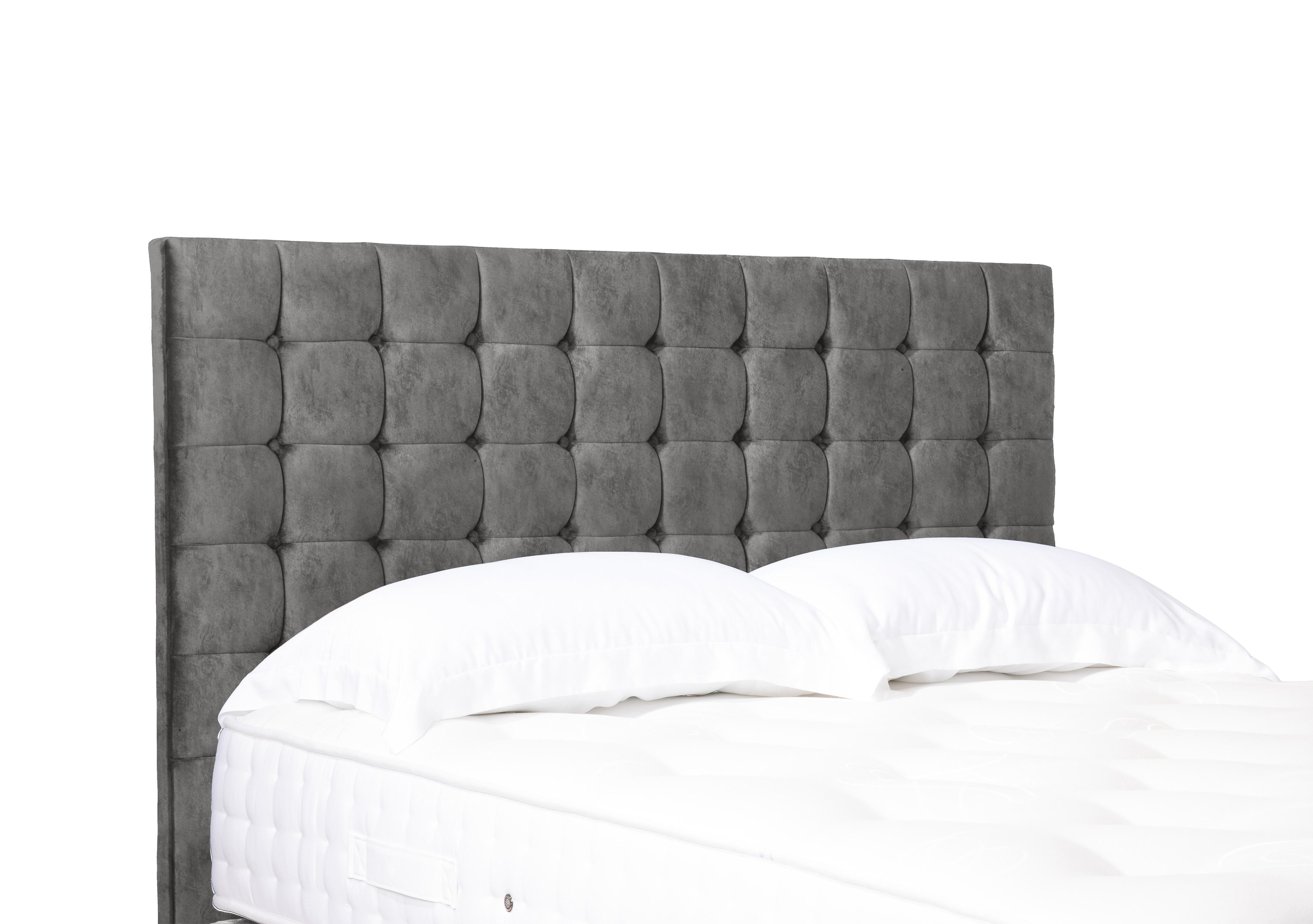 Artisan Collection Dot Standard Floor Standing Headboard in Daytona Pebble on Furniture Village