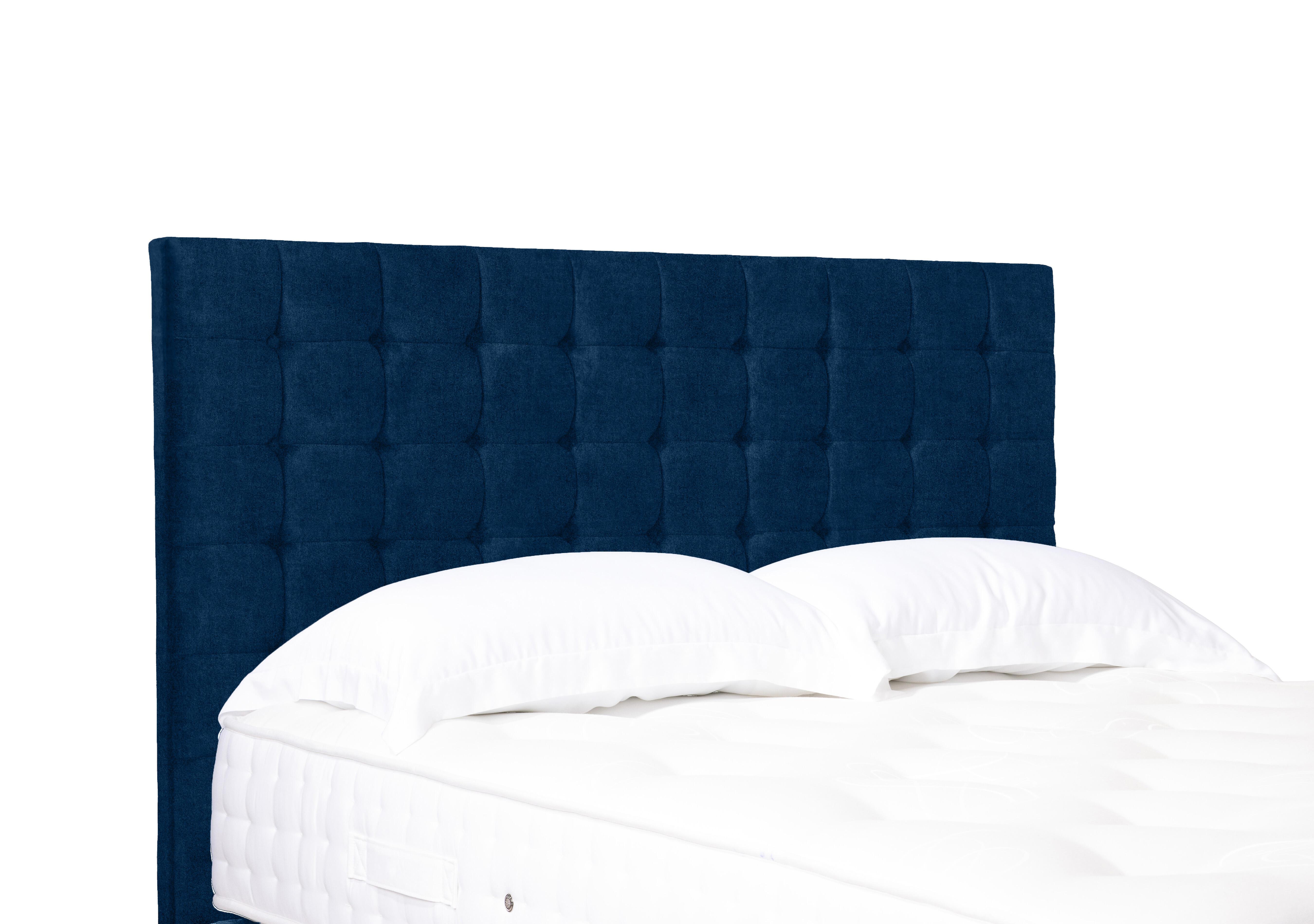 Artisan Collection Dot Standard Floor Standing Headboard in Plain Sapphire on Furniture Village