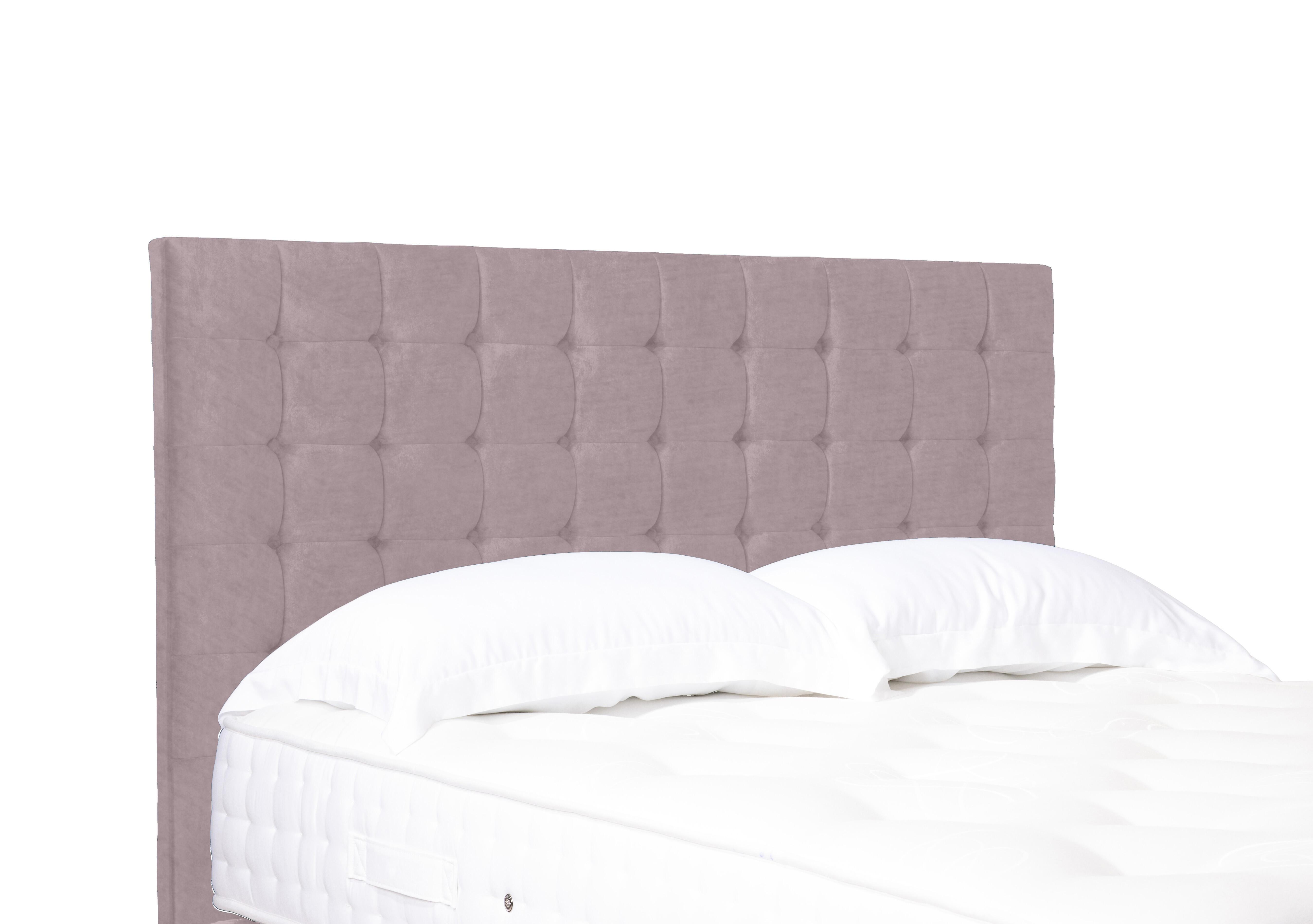 Artisan Collection Dot Standard Floor Standing Headboard in Plush Lilac on Furniture Village