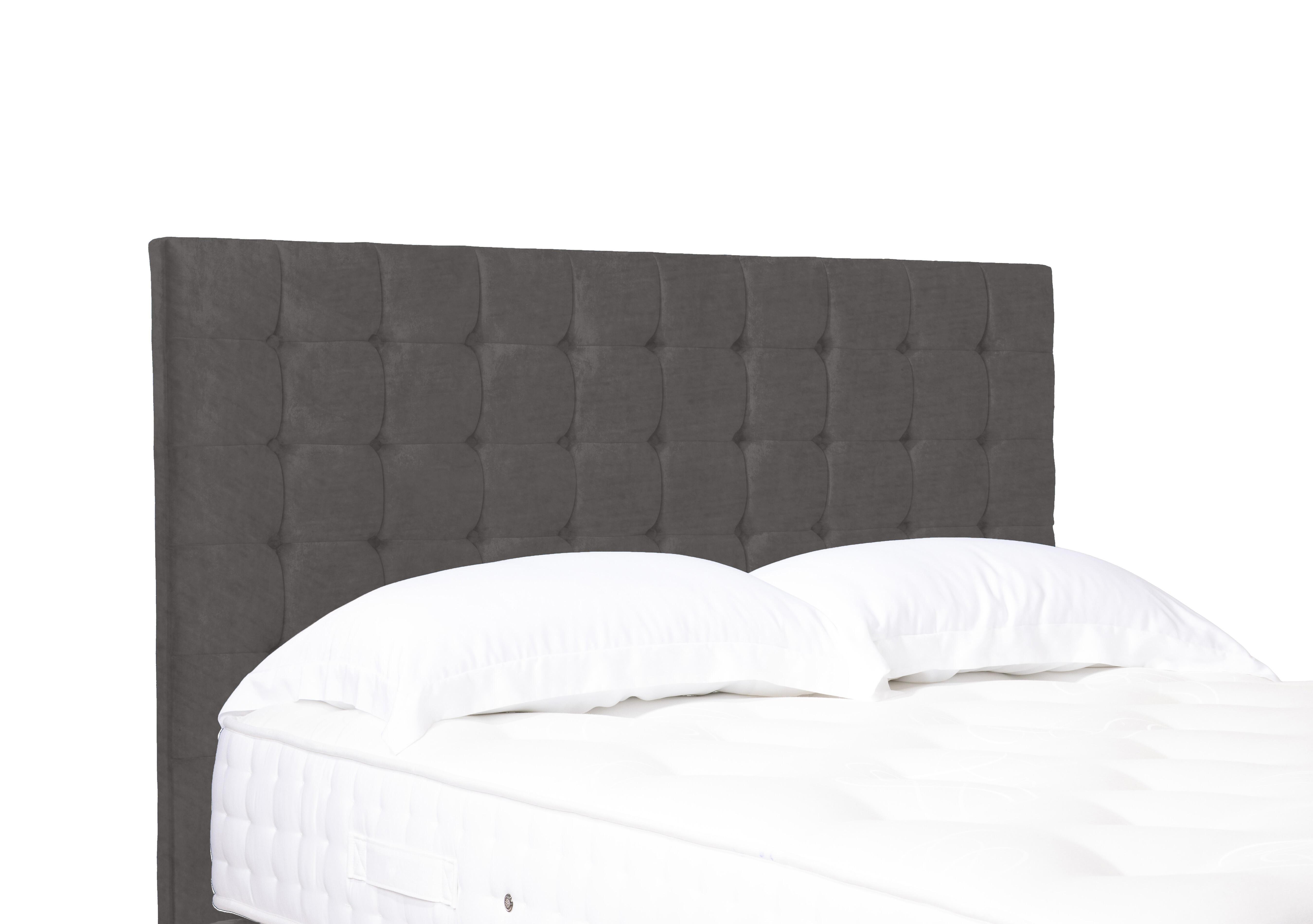 Artisan Collection Dot Standard Floor Standing Headboard in Plush Mole on Furniture Village