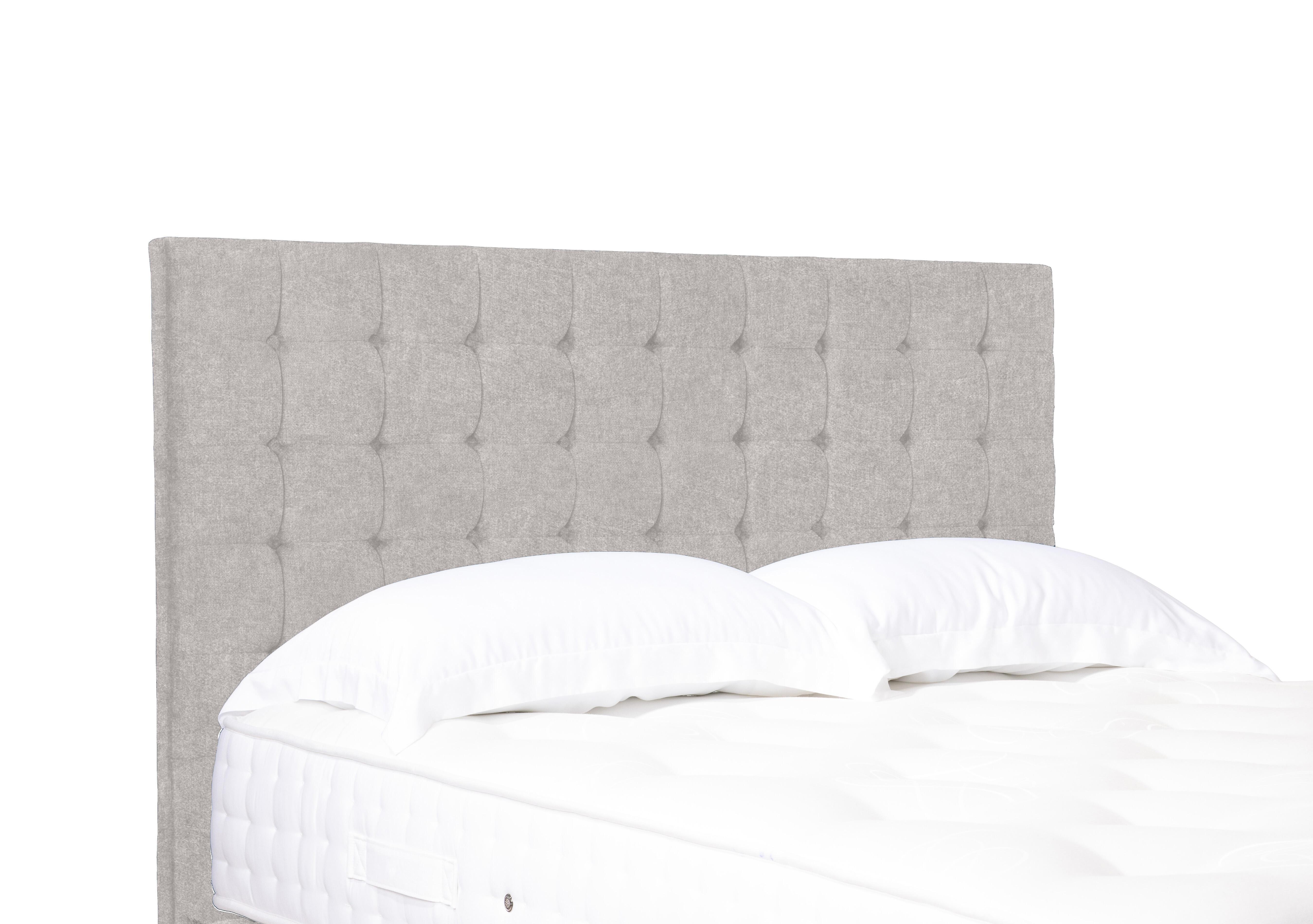 Artisan Collection Dot Standard Floor Standing Headboard in Tweed Stone on Furniture Village