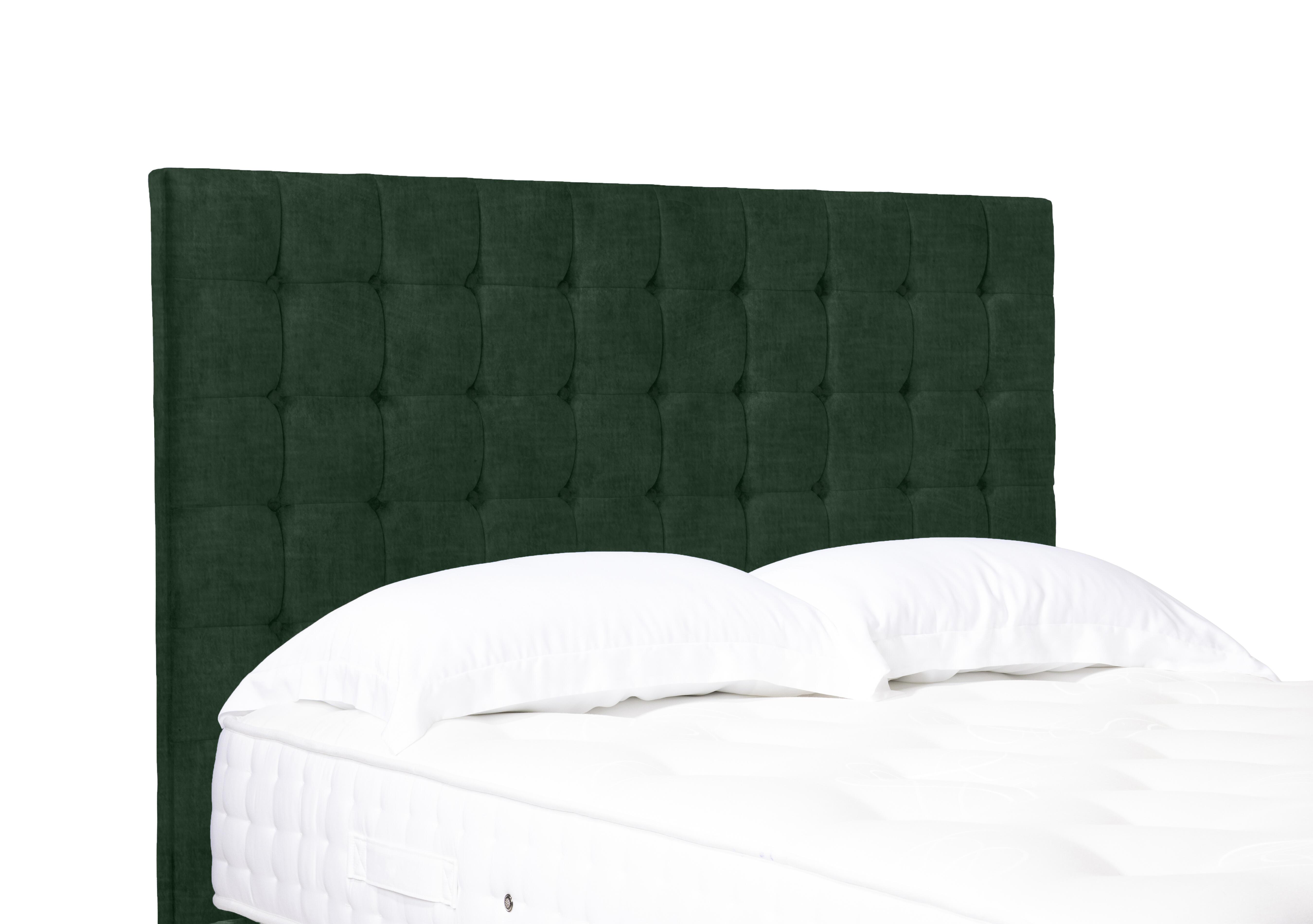 Artisan Collection Dot Medium Floor Standing Headboard in 502 Tormaline Green on Furniture Village
