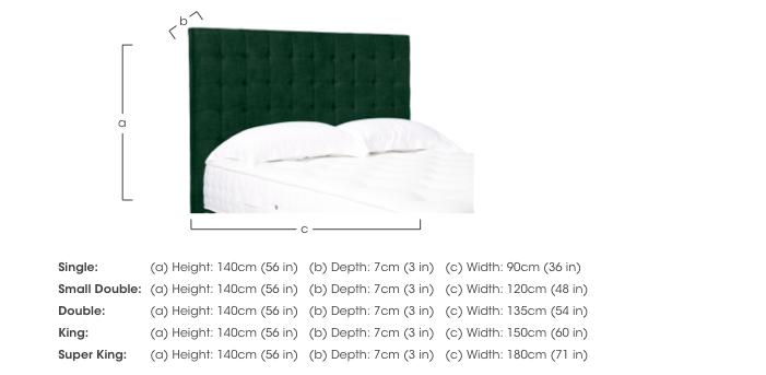 Artisan Collection Dot Medium Floor Standing Headboard in  on Furniture Village