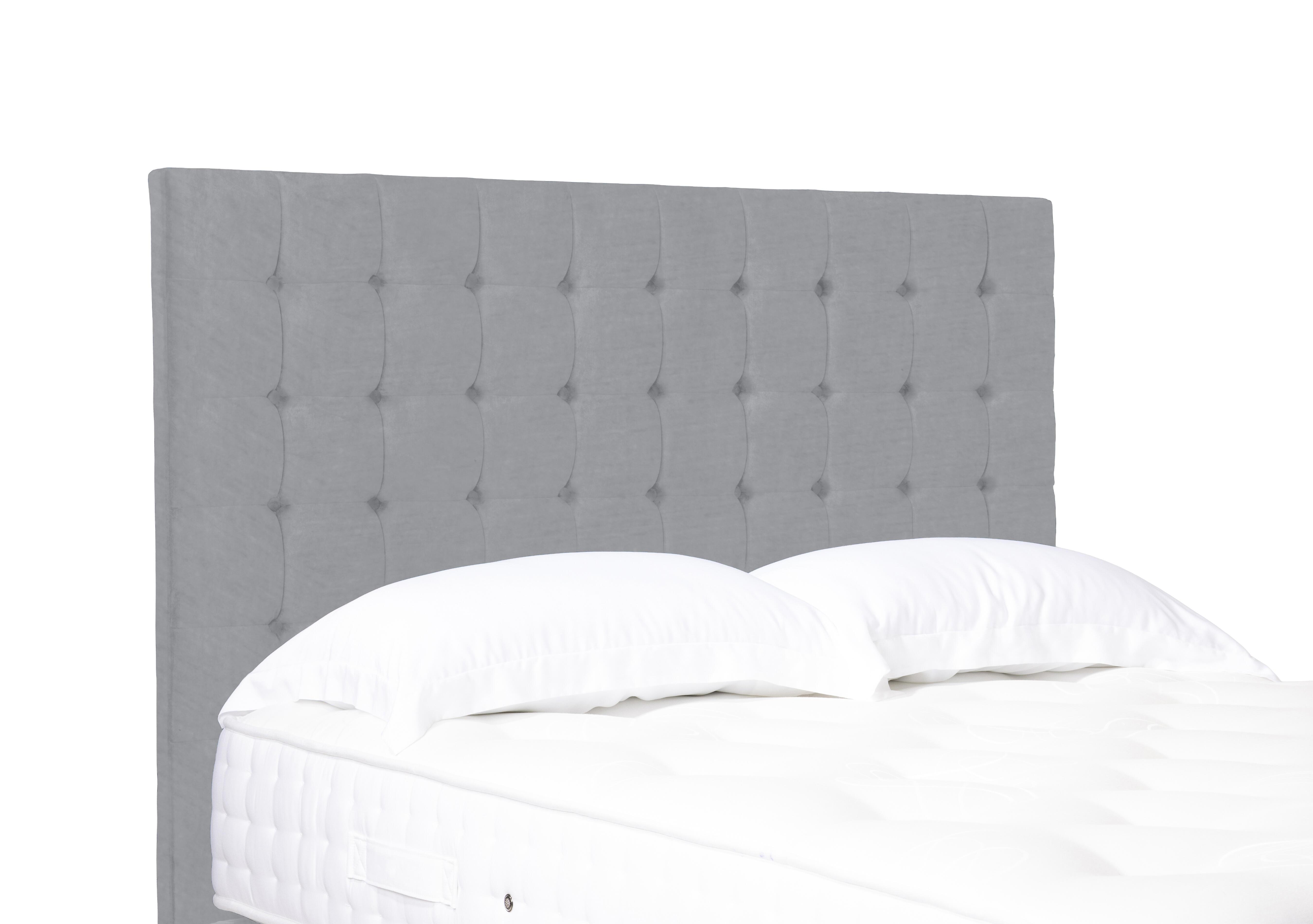 Artisan Collection Dot Medium Floor Standing Headboard in Aston Silver on Furniture Village