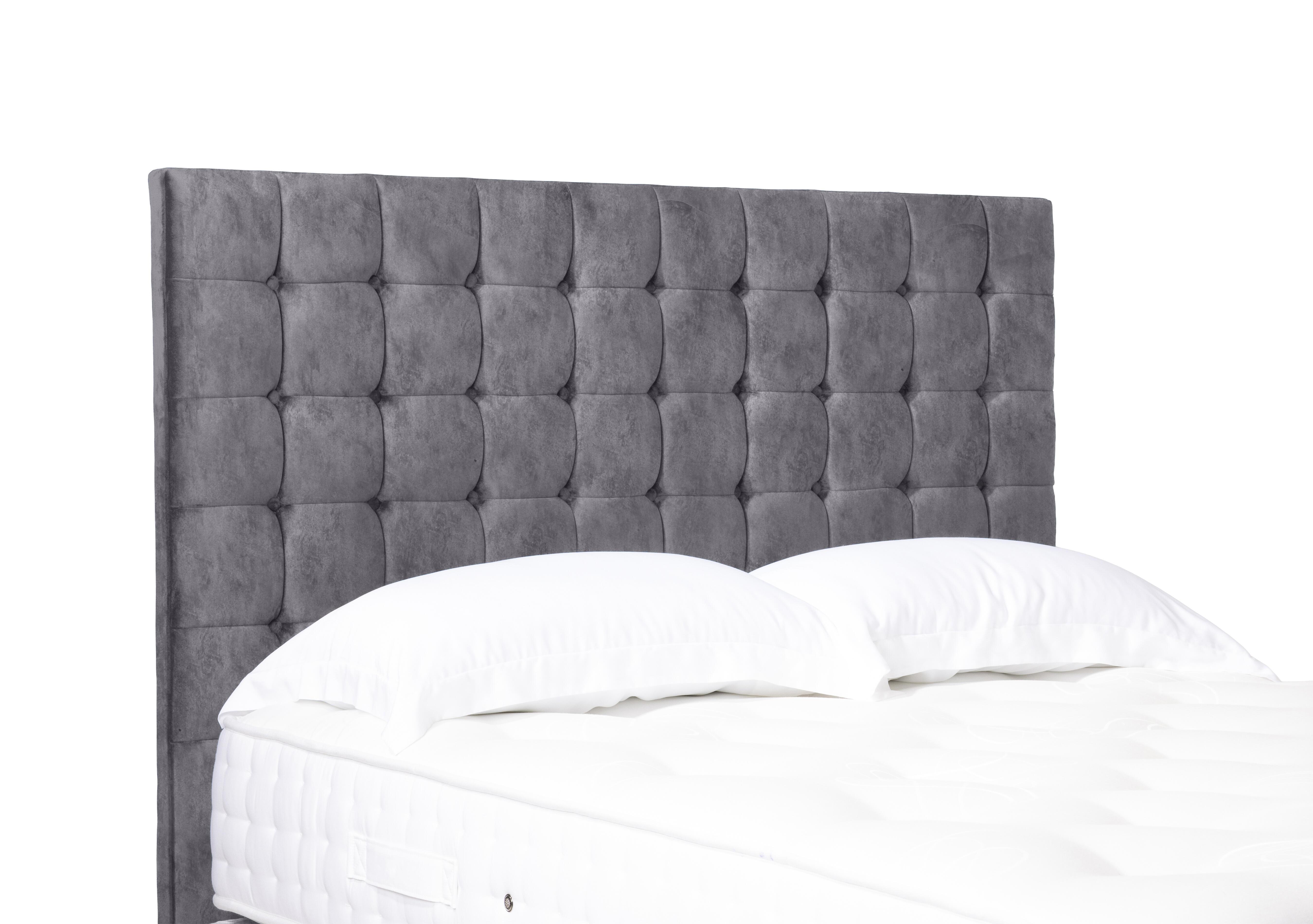 Artisan Collection Dot Medium Floor Standing Headboard in Daytona Grey on Furniture Village
