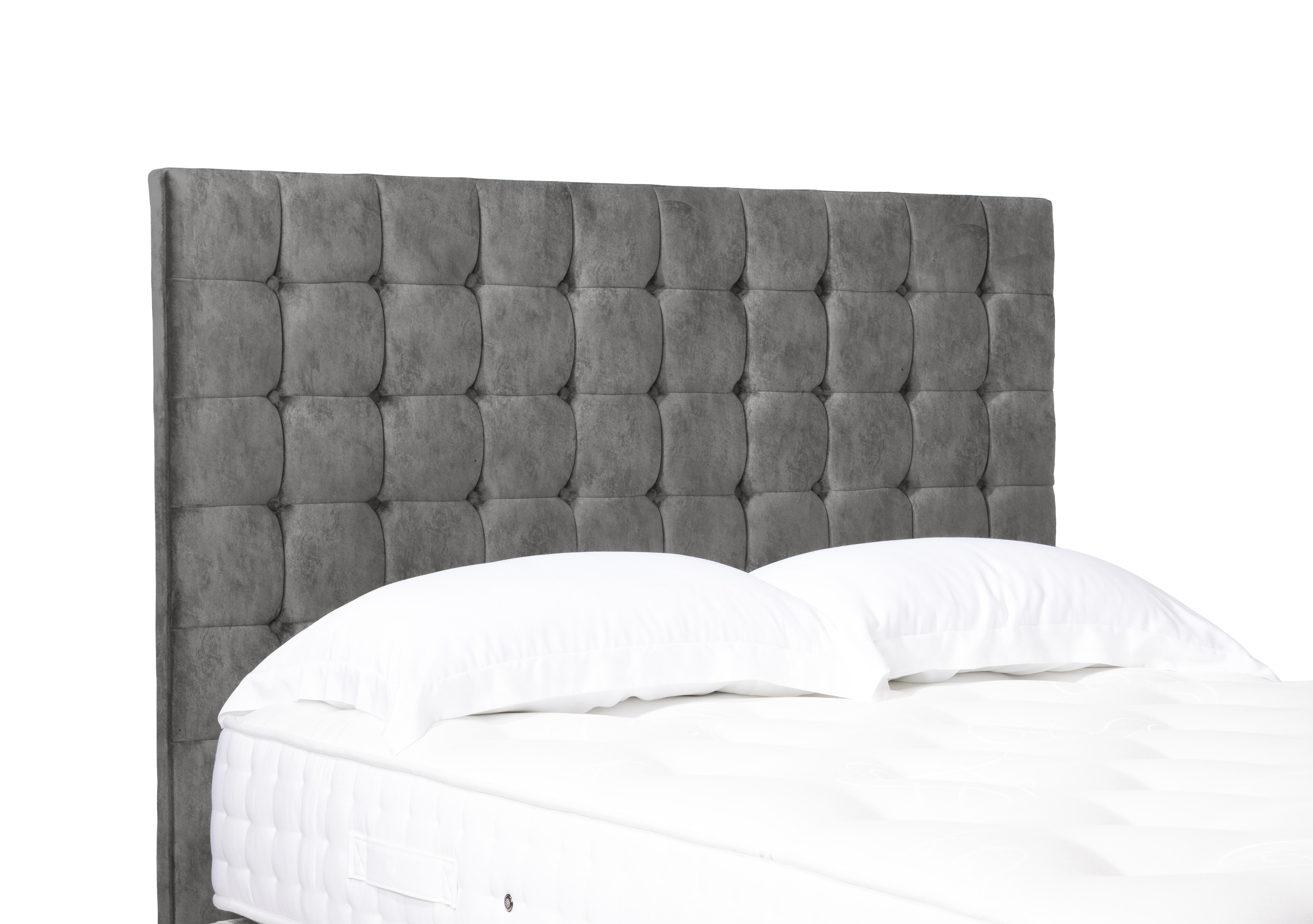 Artisan Collection Dot Medium Floor Standing Headboard in Daytona Pebble on Furniture Village