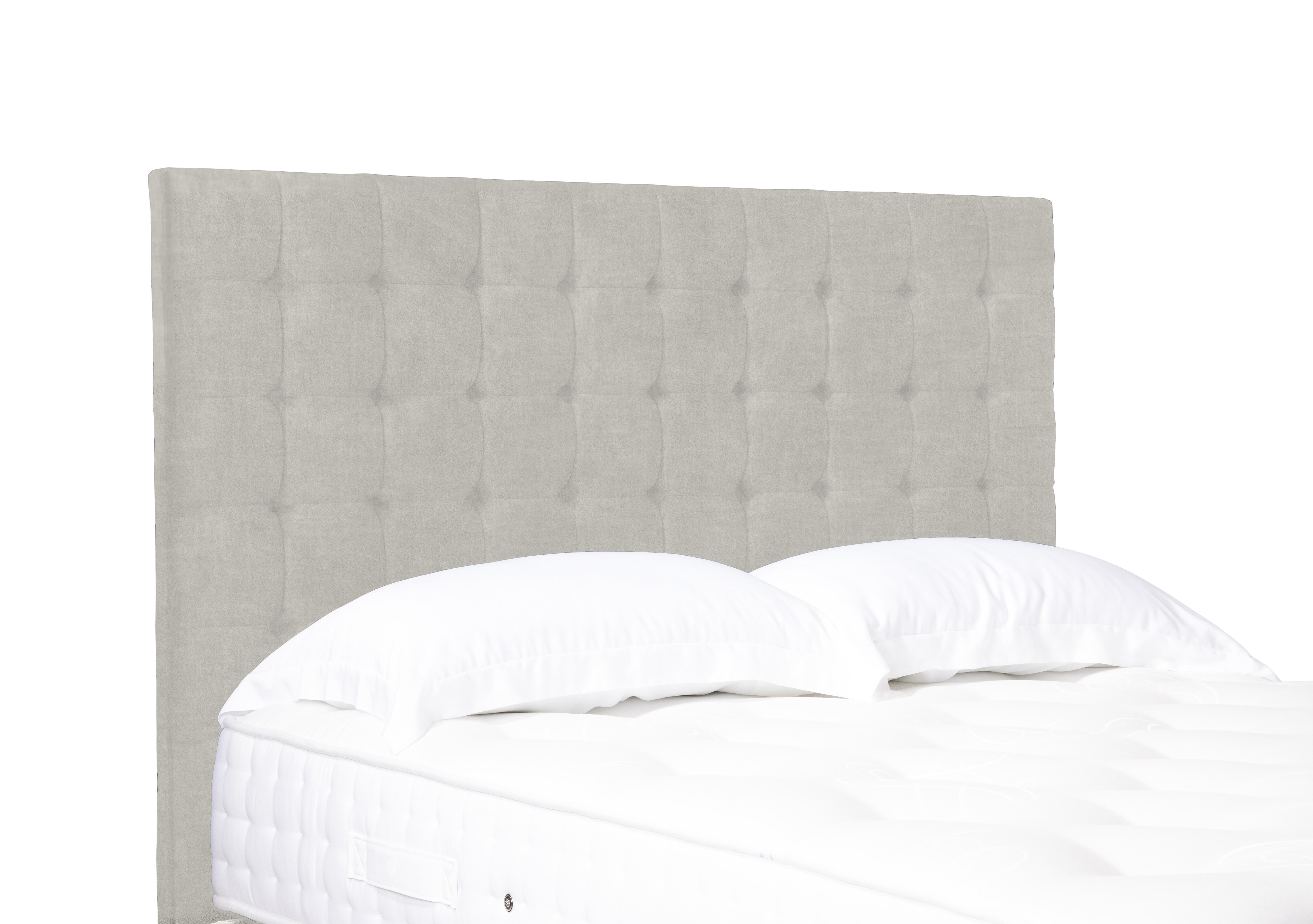 Artisan Collection Dot Medium Floor Standing Headboard in Queens Oat on Furniture Village