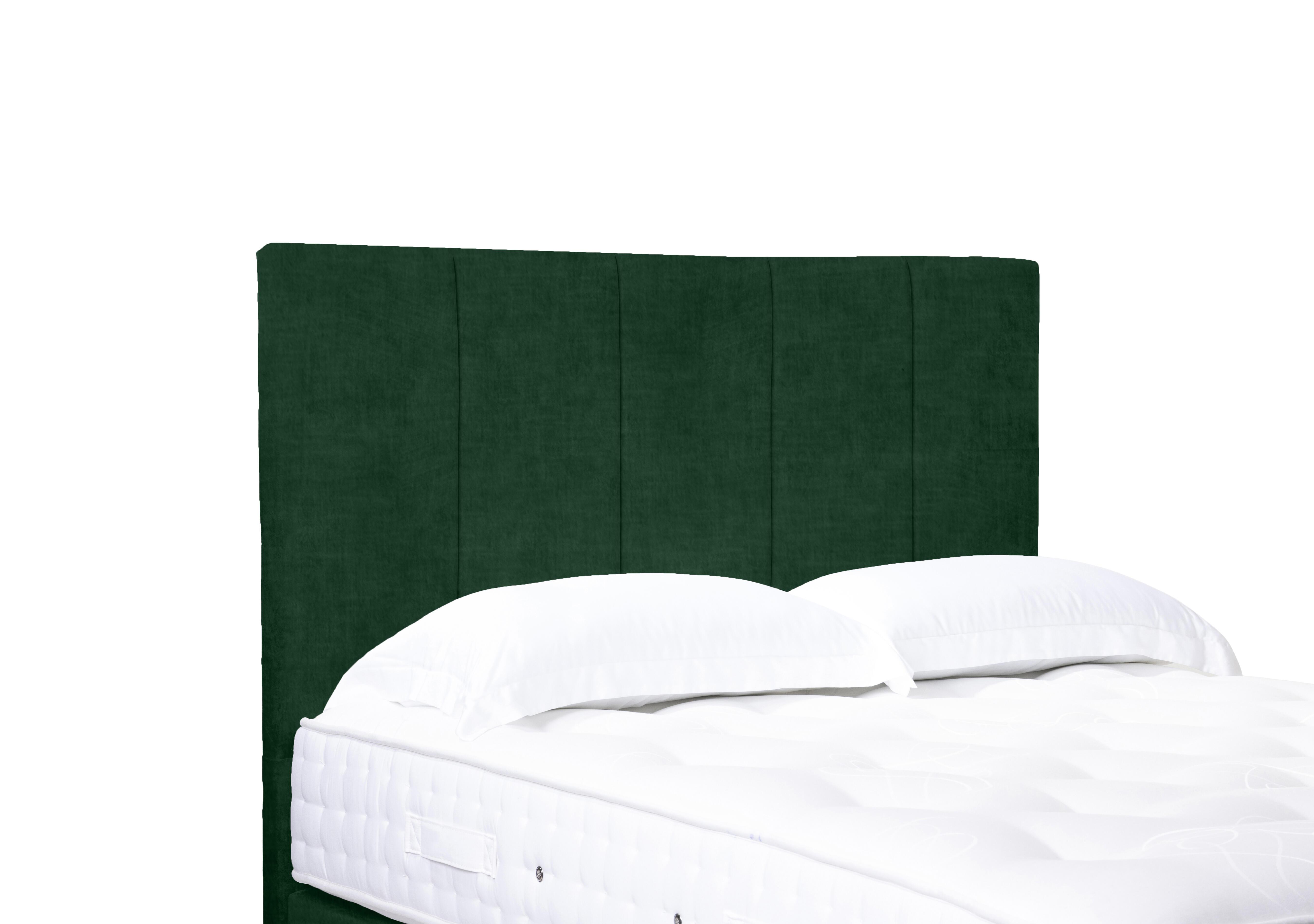 Strata High Floor Standing Headboard in 502 Tormaline Green on Furniture Village